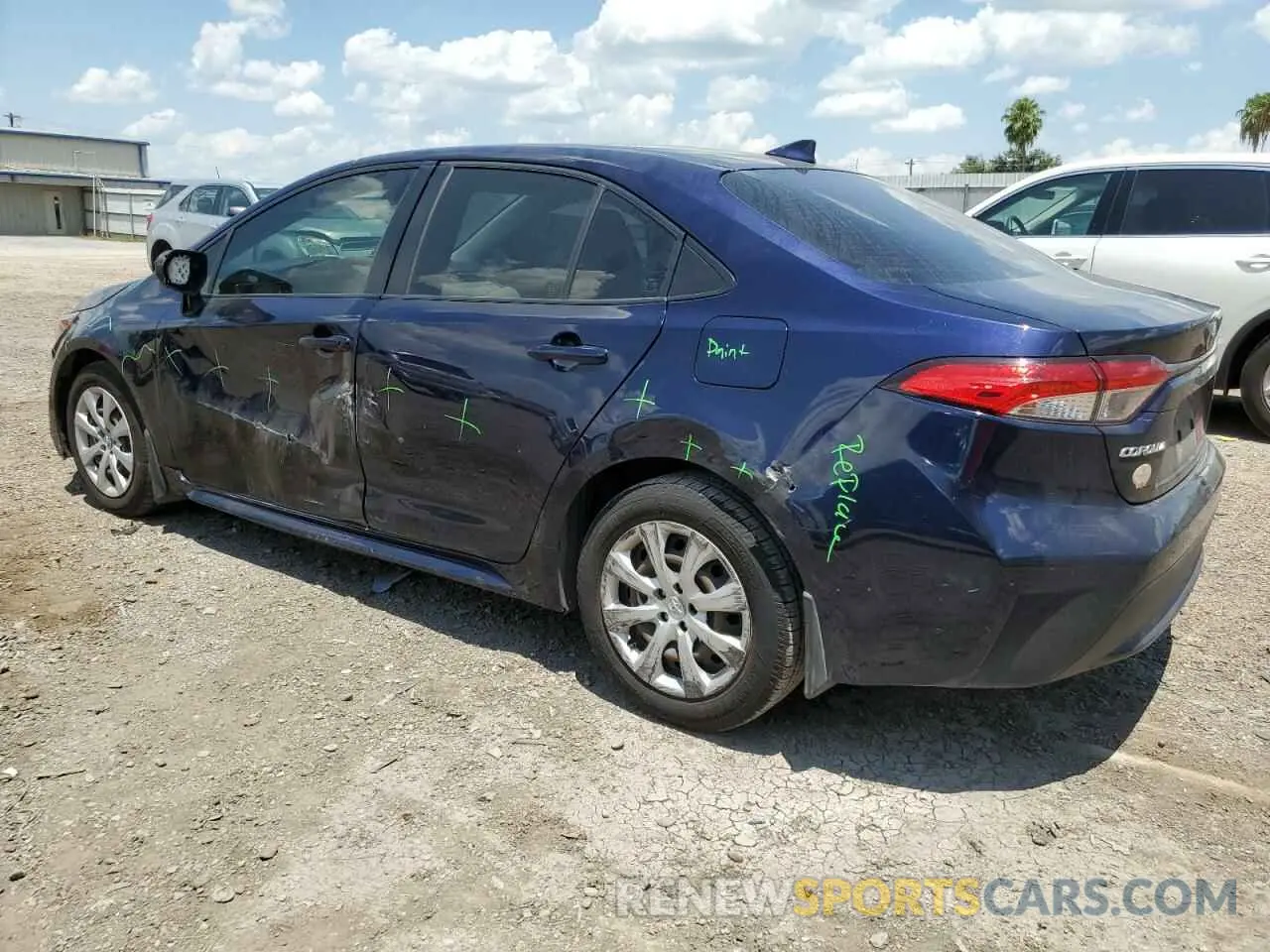 2 Photograph of a damaged car JTDEPMAE6MJ149936 TOYOTA COROLLA 2021