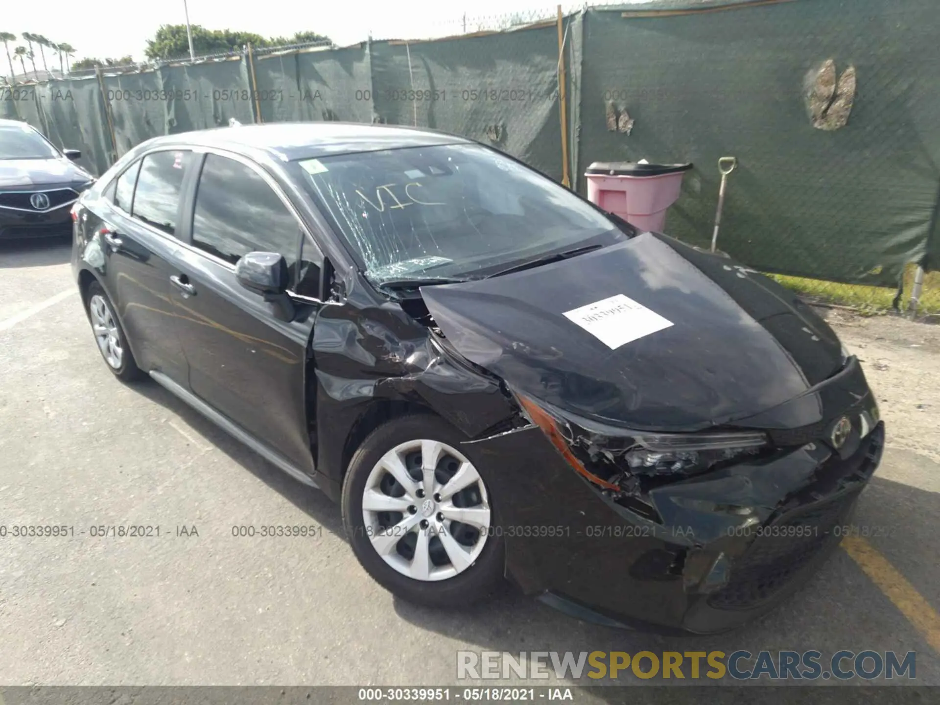6 Photograph of a damaged car JTDEPMAE6MJ150133 TOYOTA COROLLA 2021
