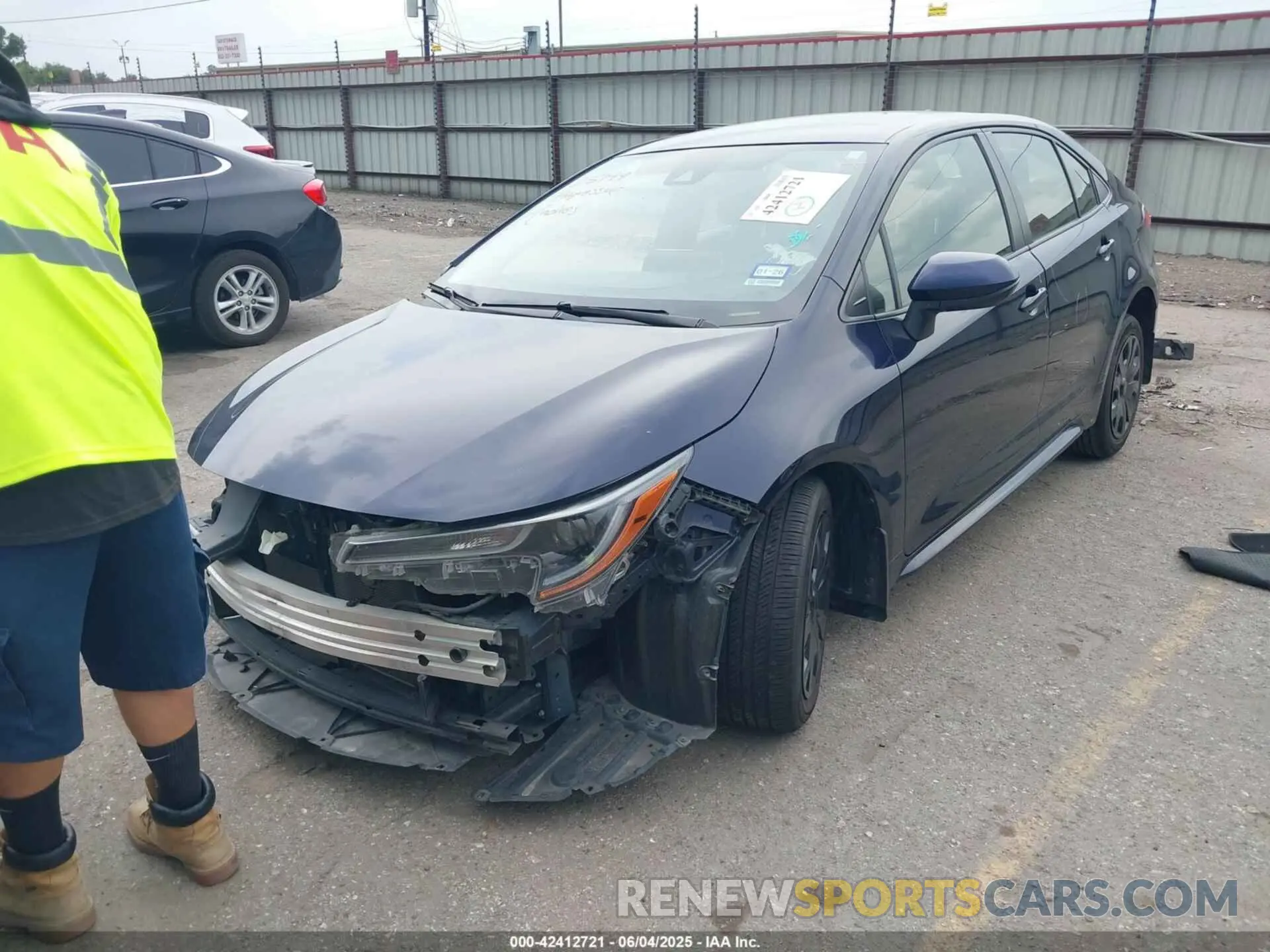 2 Photograph of a damaged car JTDEPMAE6MJ157230 TOYOTA COROLLA 2021