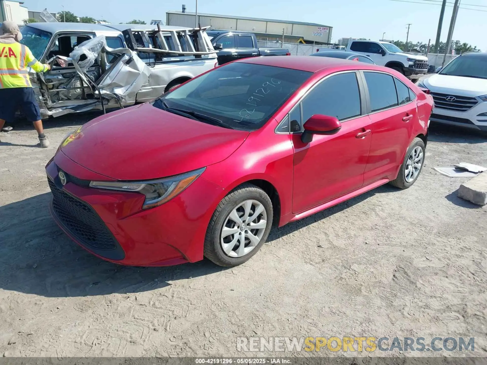 2 Фотография поврежденного автомобиля JTDEPMAE6MJ168776 TOYOTA COROLLA 2021
