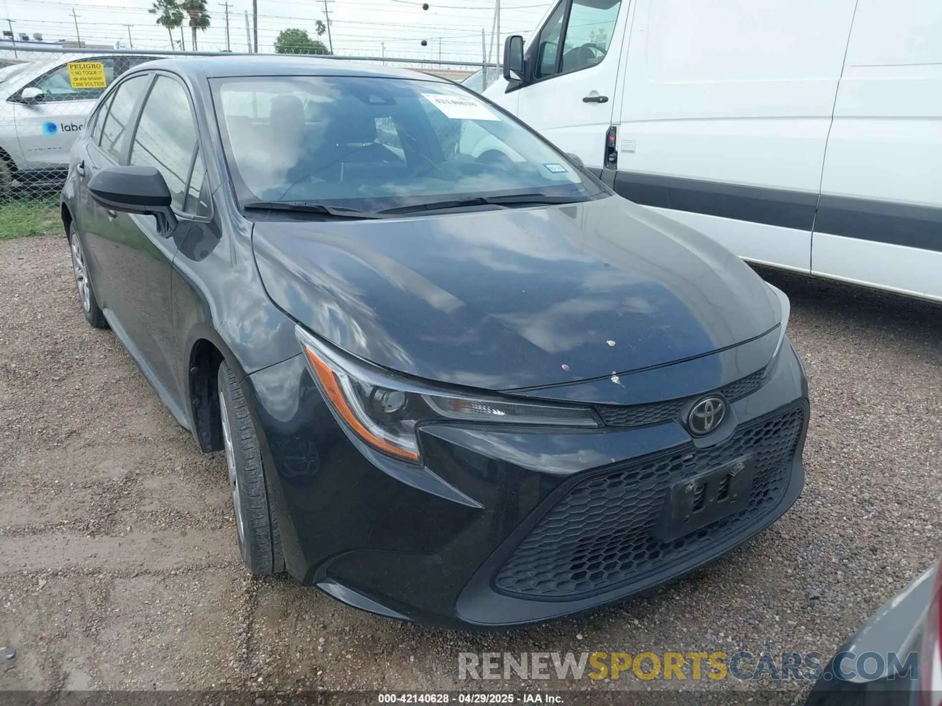 1 Photograph of a damaged car JTDEPMAE7MJ150495 TOYOTA COROLLA 2021