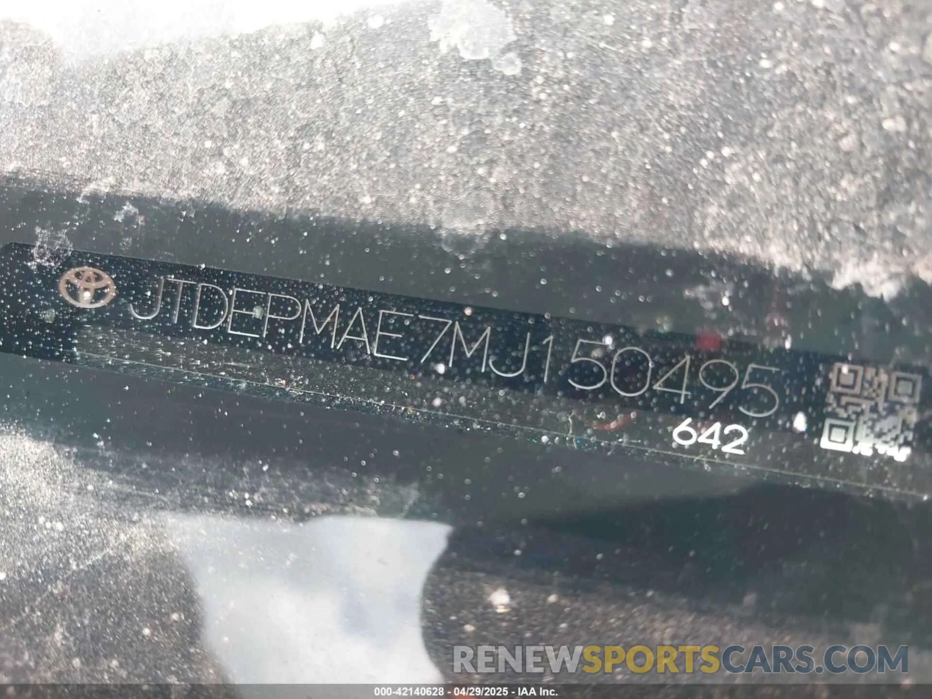9 Photograph of a damaged car JTDEPMAE7MJ150495 TOYOTA COROLLA 2021