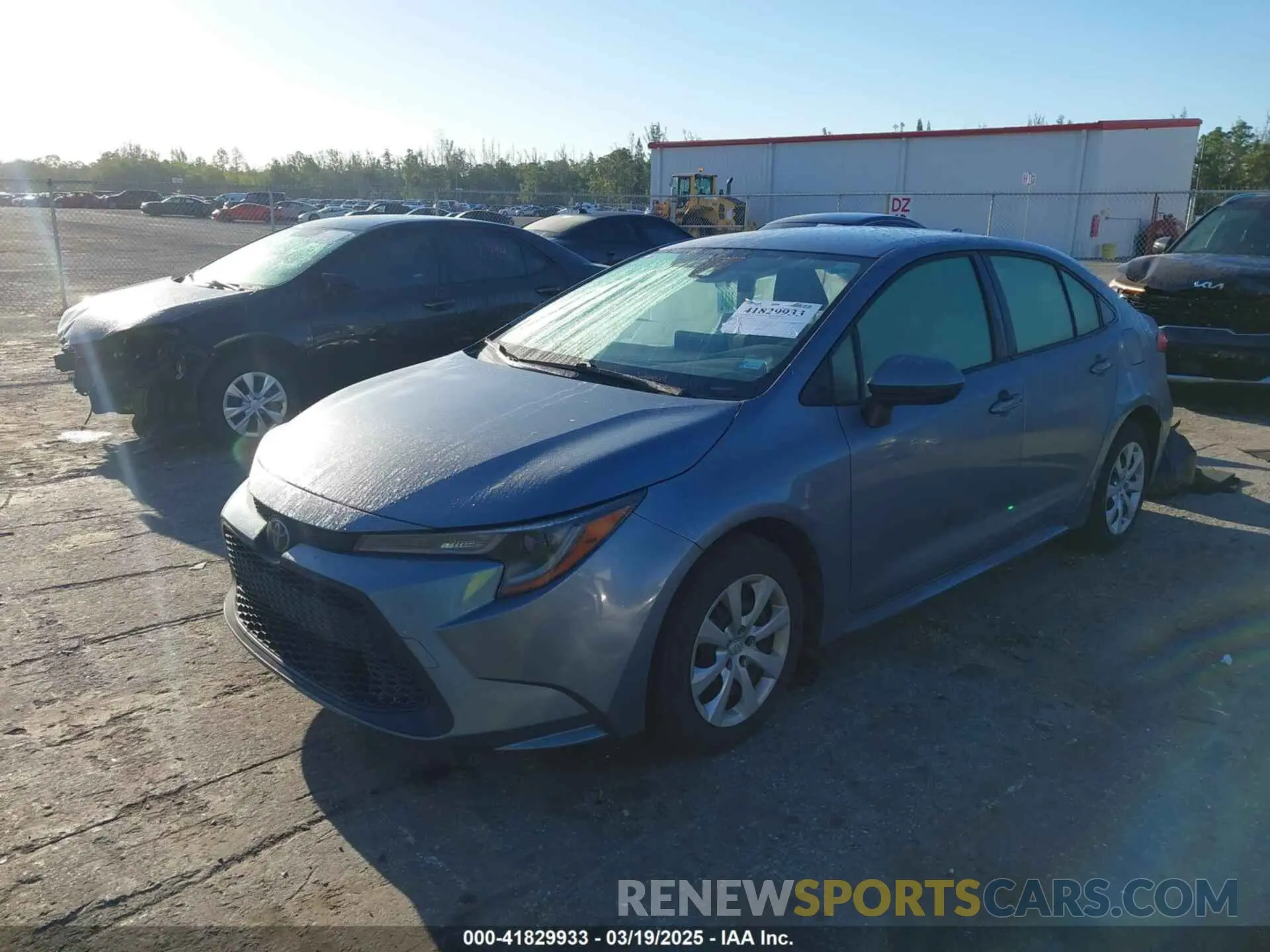 2 Photograph of a damaged car JTDEPMAE7MJ156524 TOYOTA COROLLA 2021
