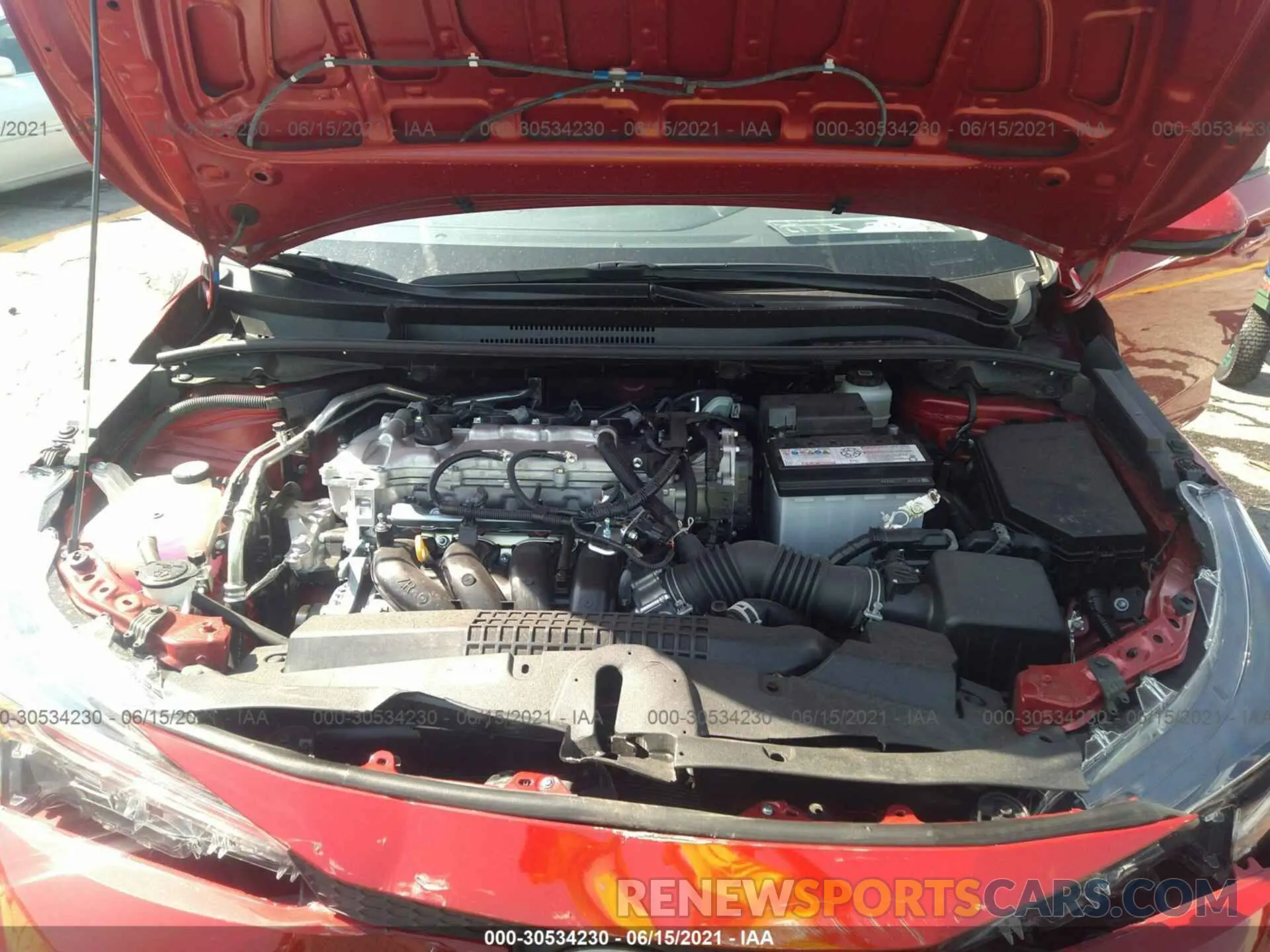 10 Photograph of a damaged car JTDEPMAE7MJ157284 TOYOTA COROLLA 2021