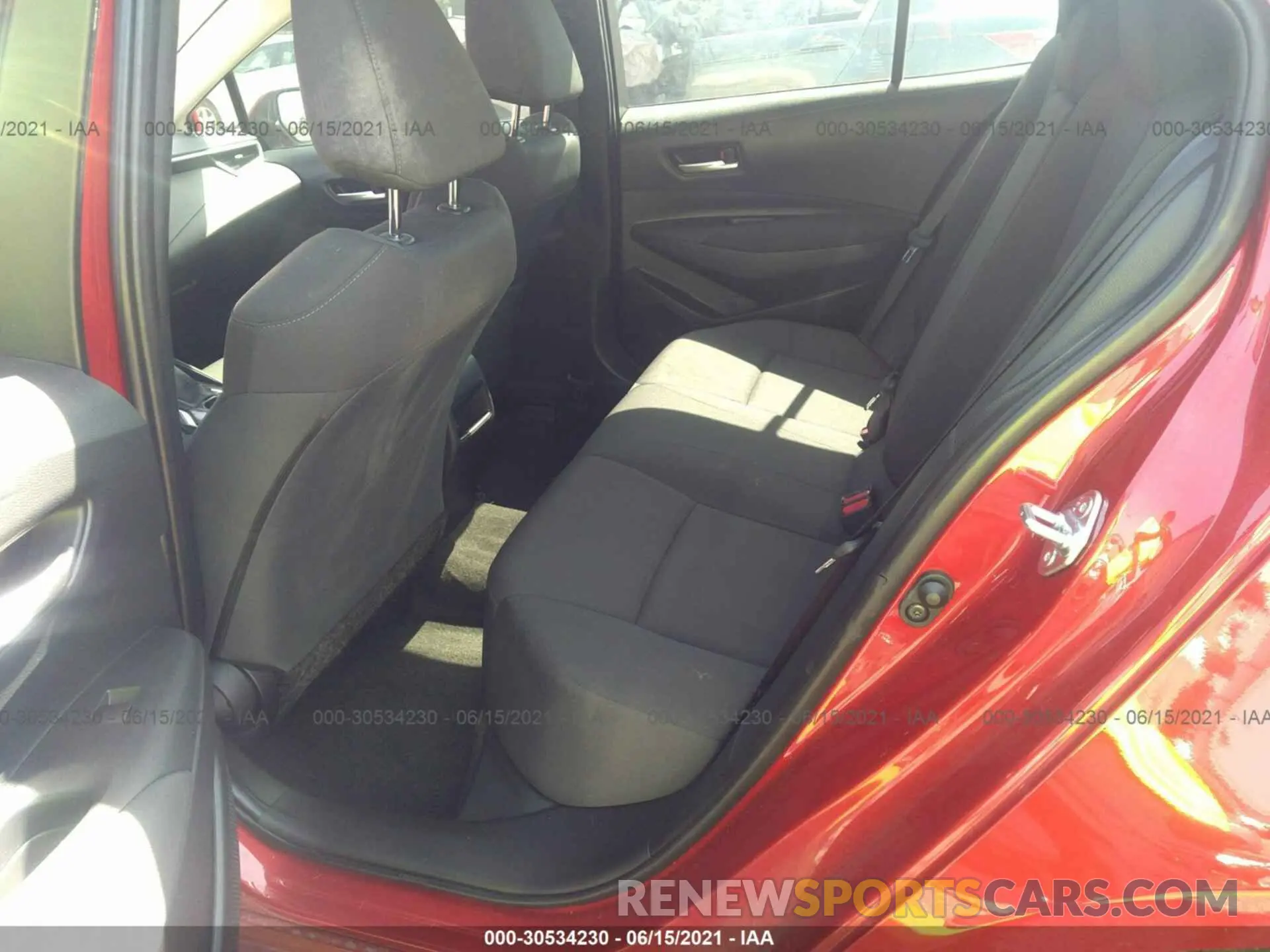 8 Photograph of a damaged car JTDEPMAE7MJ157284 TOYOTA COROLLA 2021