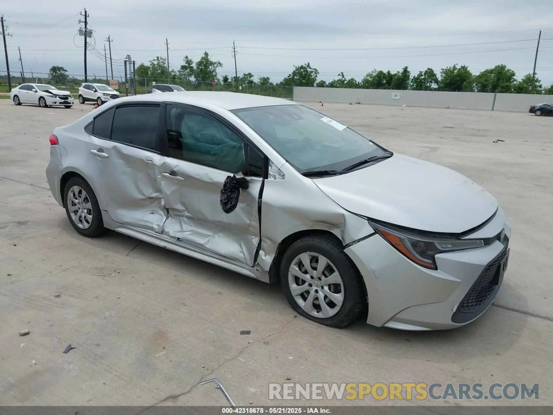 1 Photograph of a damaged car JTDEPMAE7MJ158841 TOYOTA COROLLA 2021