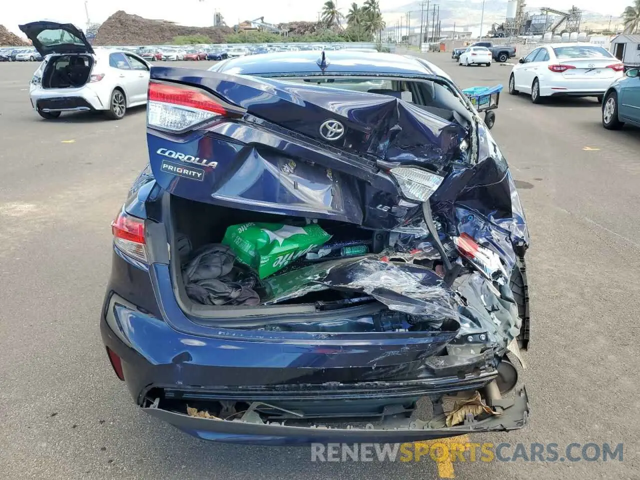 6 Photograph of a damaged car JTDEPMAE7MJ161030 TOYOTA COROLLA 2021