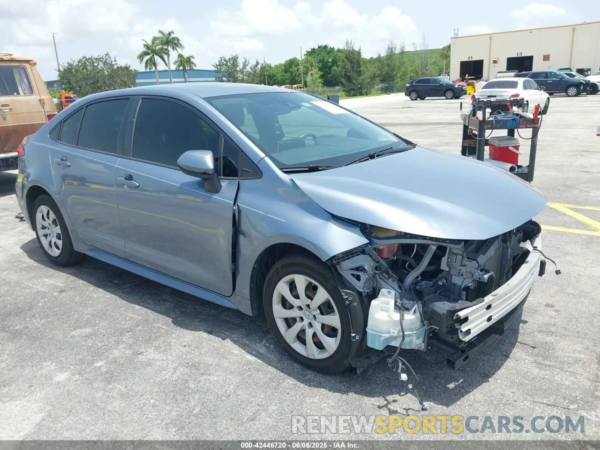 1 Photograph of a damaged car JTDEPMAE7MJ171461 TOYOTA COROLLA 2021