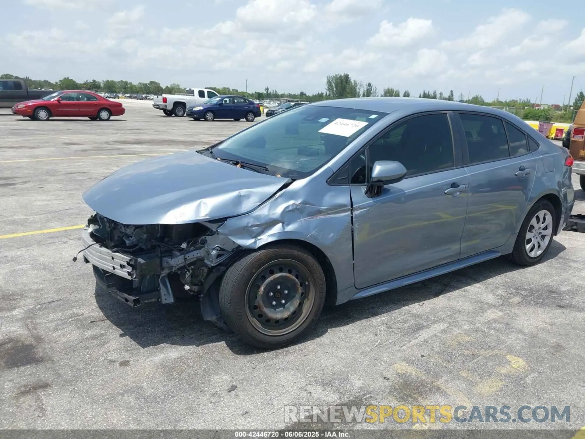 2 Photograph of a damaged car JTDEPMAE7MJ171461 TOYOTA COROLLA 2021