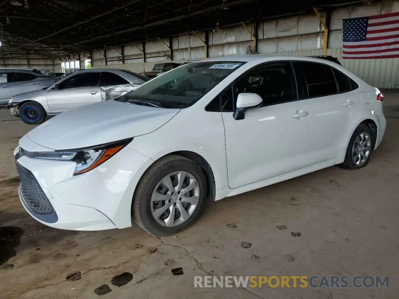 1 Photograph of a damaged car JTDEPMAE7MJ173369 TOYOTA COROLLA 2021