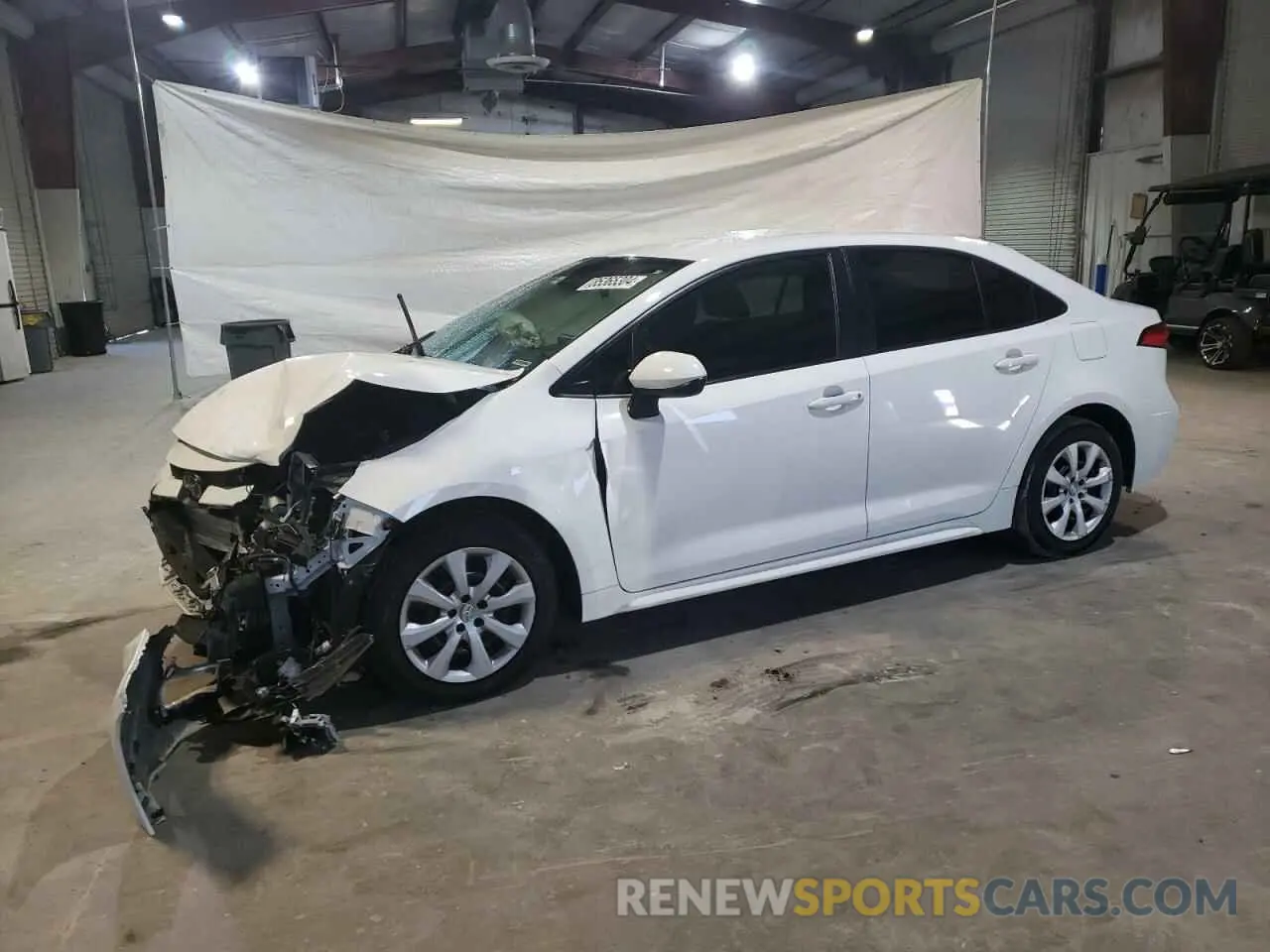 1 Photograph of a damaged car JTDEPMAE7MJ174781 TOYOTA COROLLA 2021