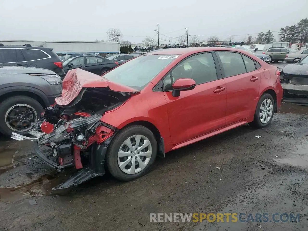 1 Photograph of a damaged car JTDEPMAE7MJ180533 TOYOTA COROLLA 2021