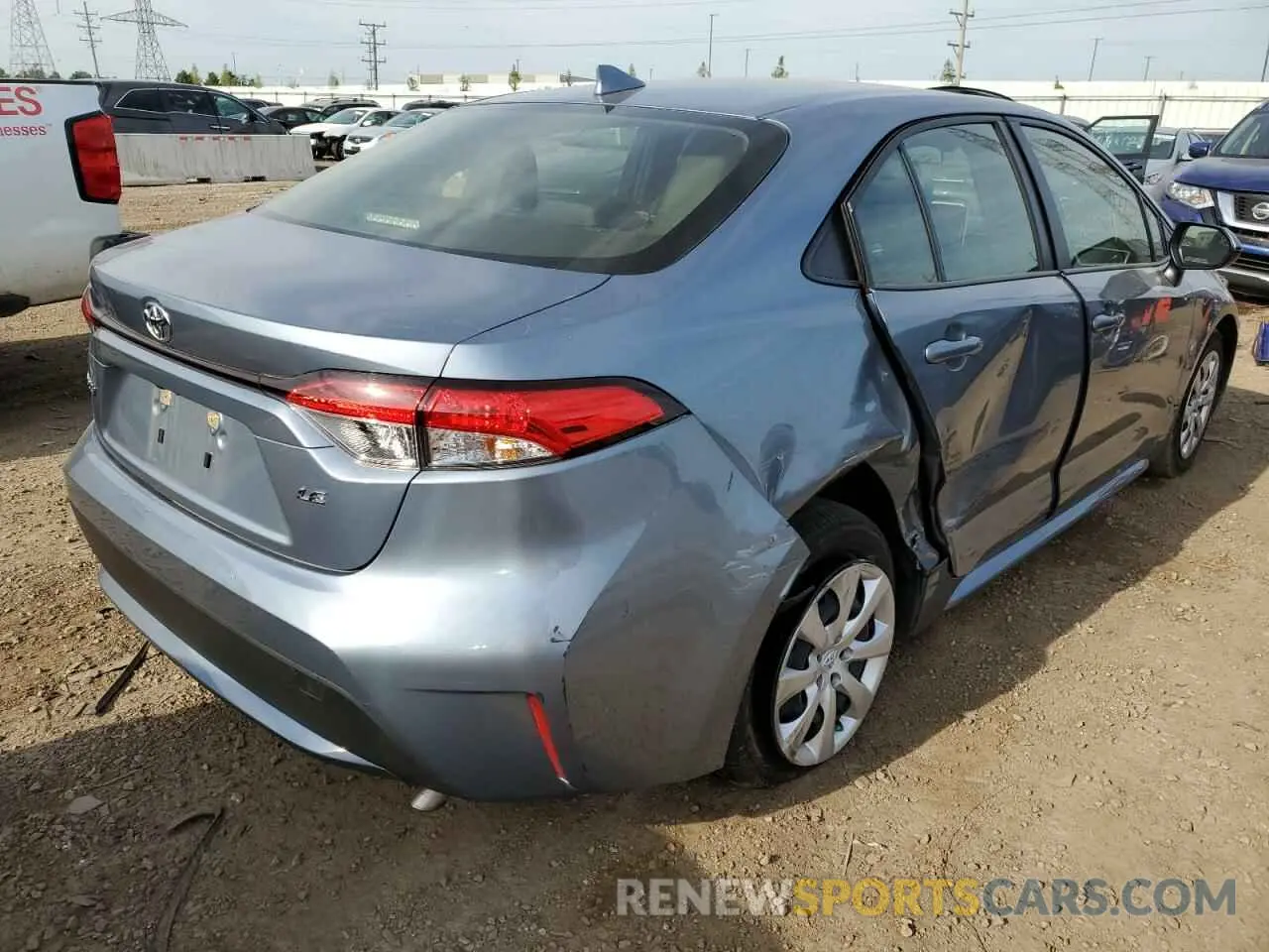 4 Фотография поврежденного автомобиля JTDEPMAE7MJ182525 TOYOTA COROLLA 2021