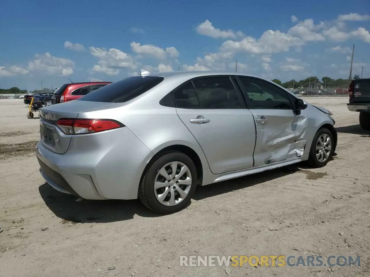 3 Photograph of a damaged car JTDEPMAE7MJ186994 TOYOTA COROLLA 2021
