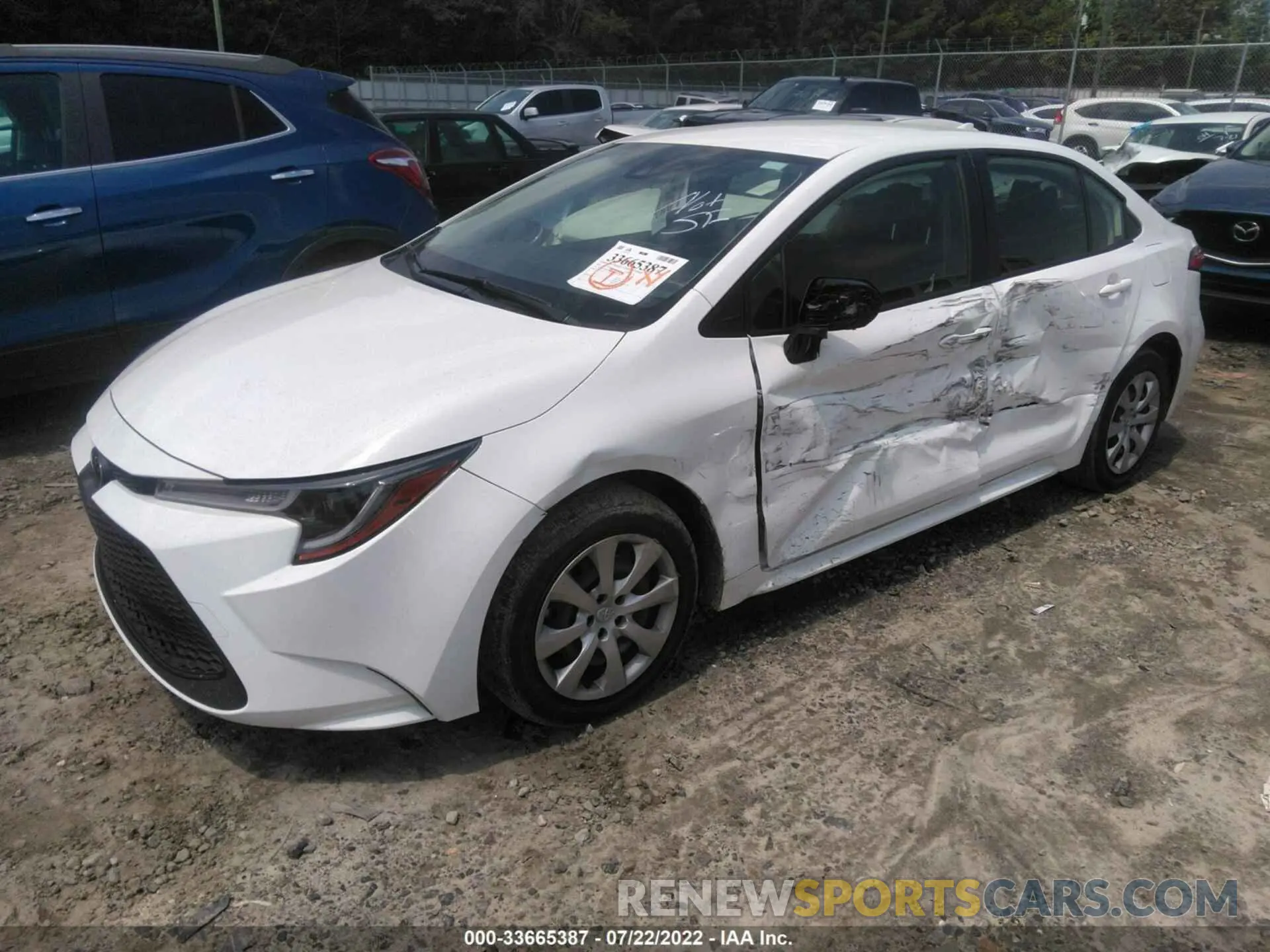 2 Фотография поврежденного автомобиля JTDEPMAE8MJ170626 TOYOTA COROLLA 2021