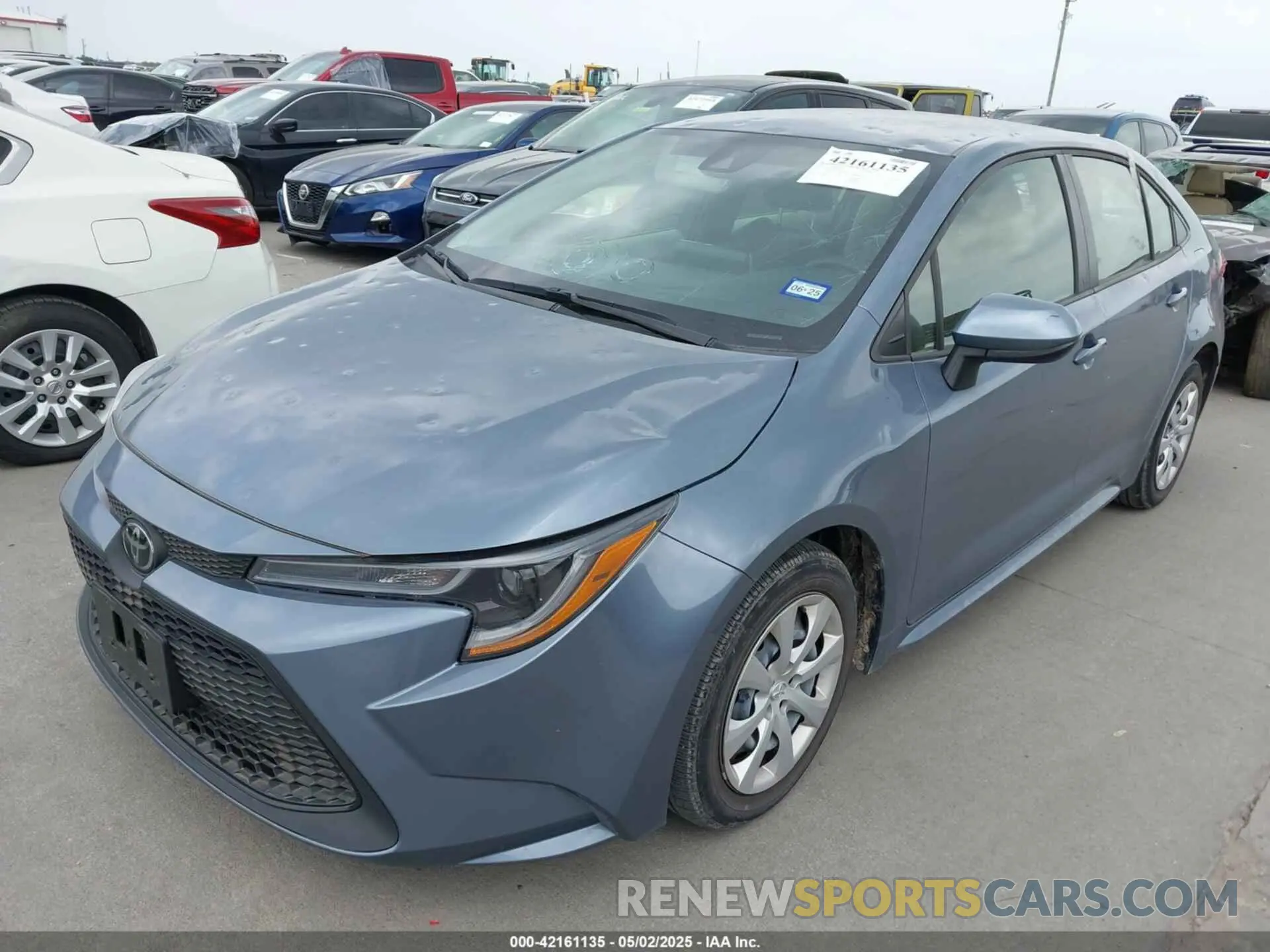 2 Photograph of a damaged car JTDEPMAE8MJ181321 TOYOTA COROLLA 2021