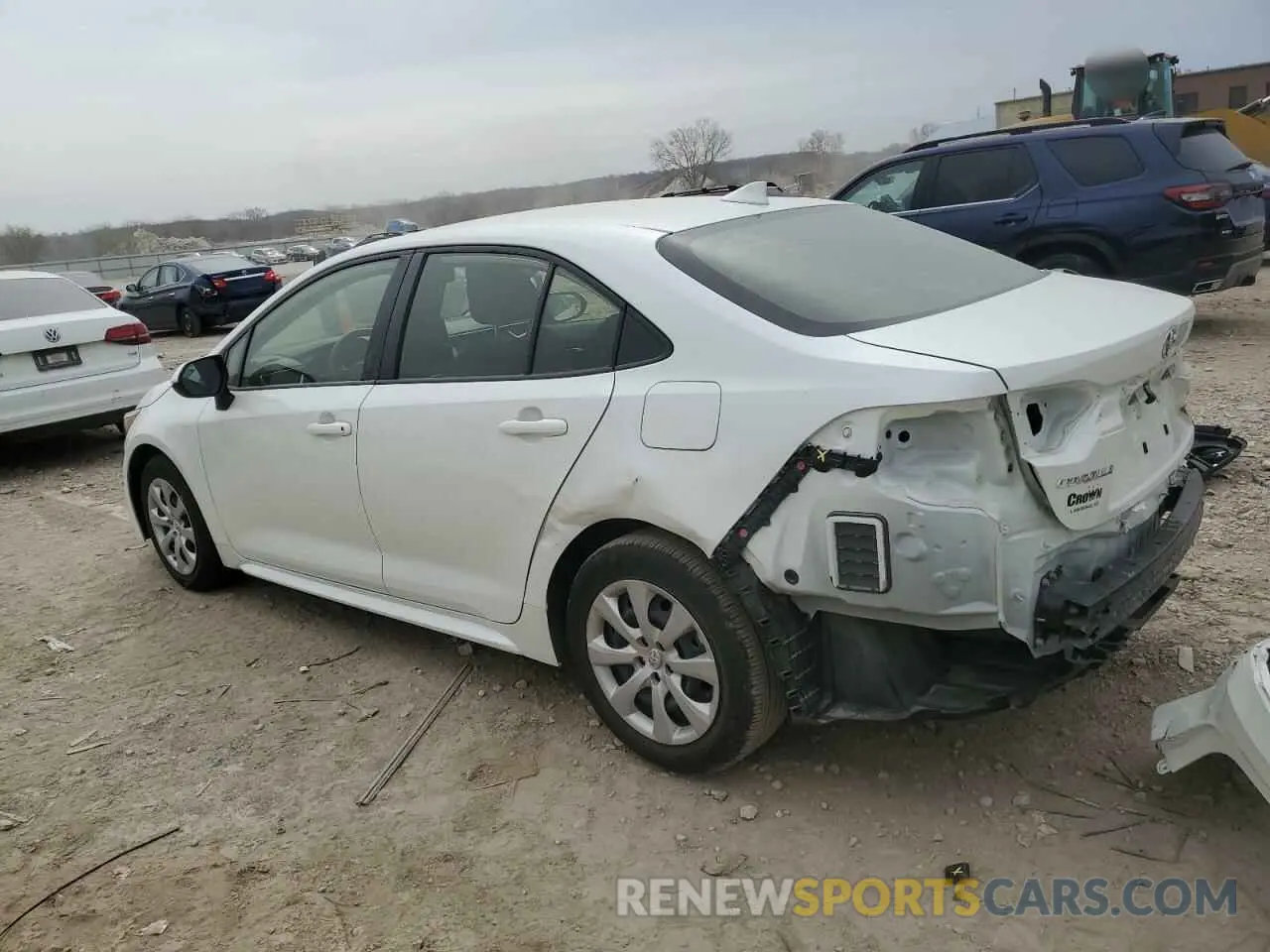 2 Photograph of a damaged car JTDEPMAE8MJ184963 TOYOTA COROLLA 2021
