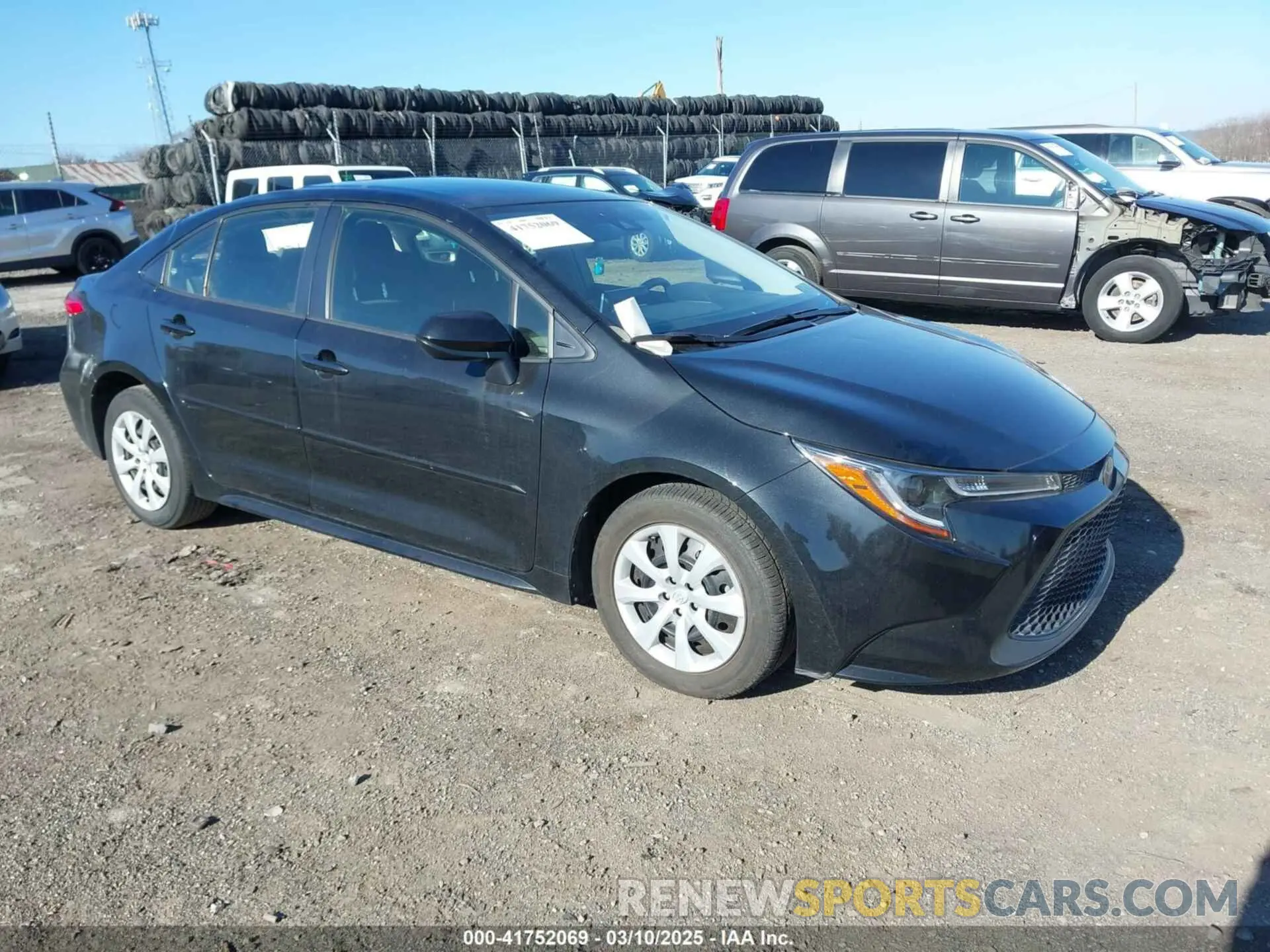 1 Photograph of a damaged car JTDEPMAE8MJ186082 TOYOTA COROLLA 2021