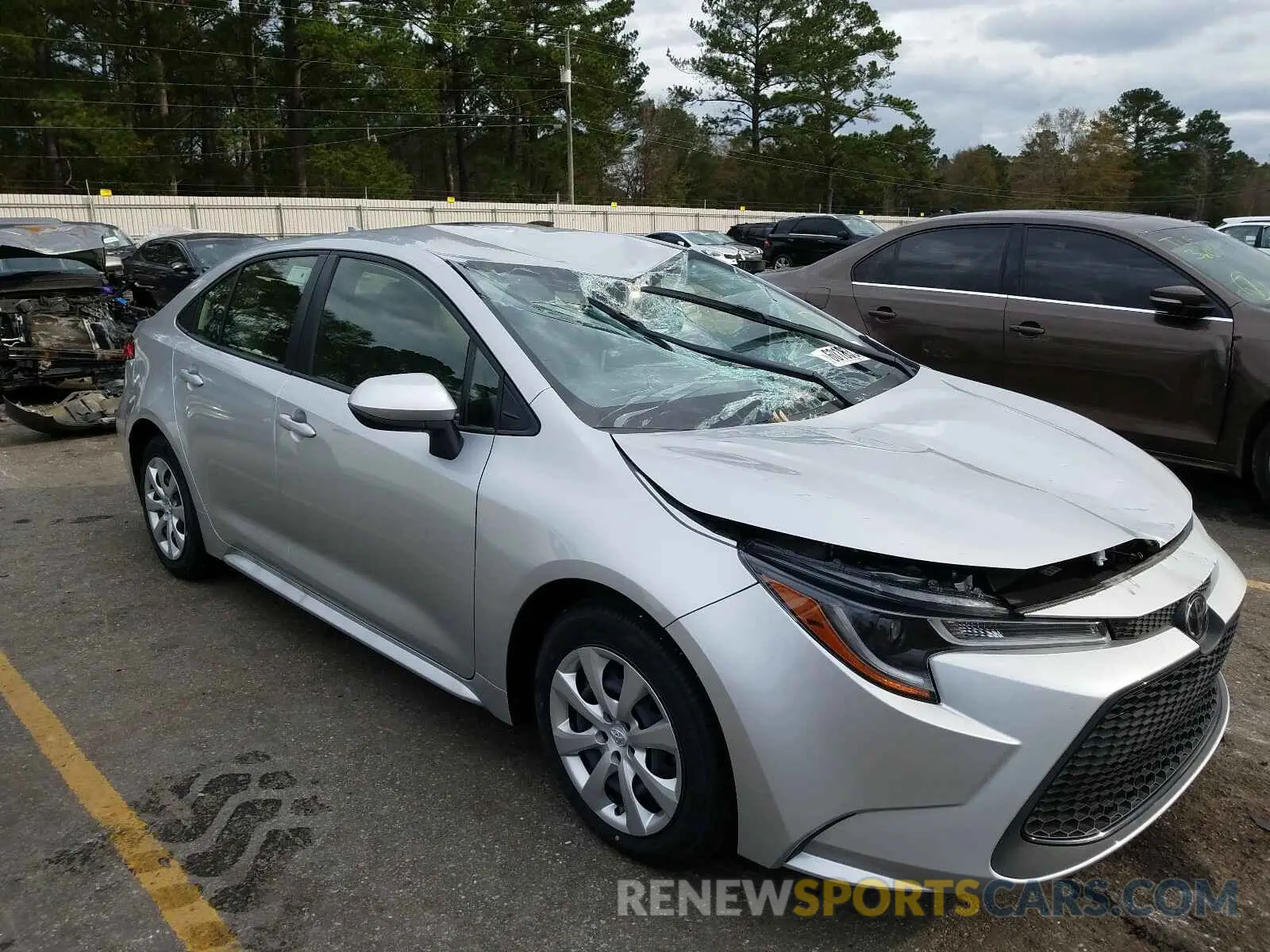 1 Photograph of a damaged car JTDEPMAE9MJ124870 TOYOTA COROLLA 2021