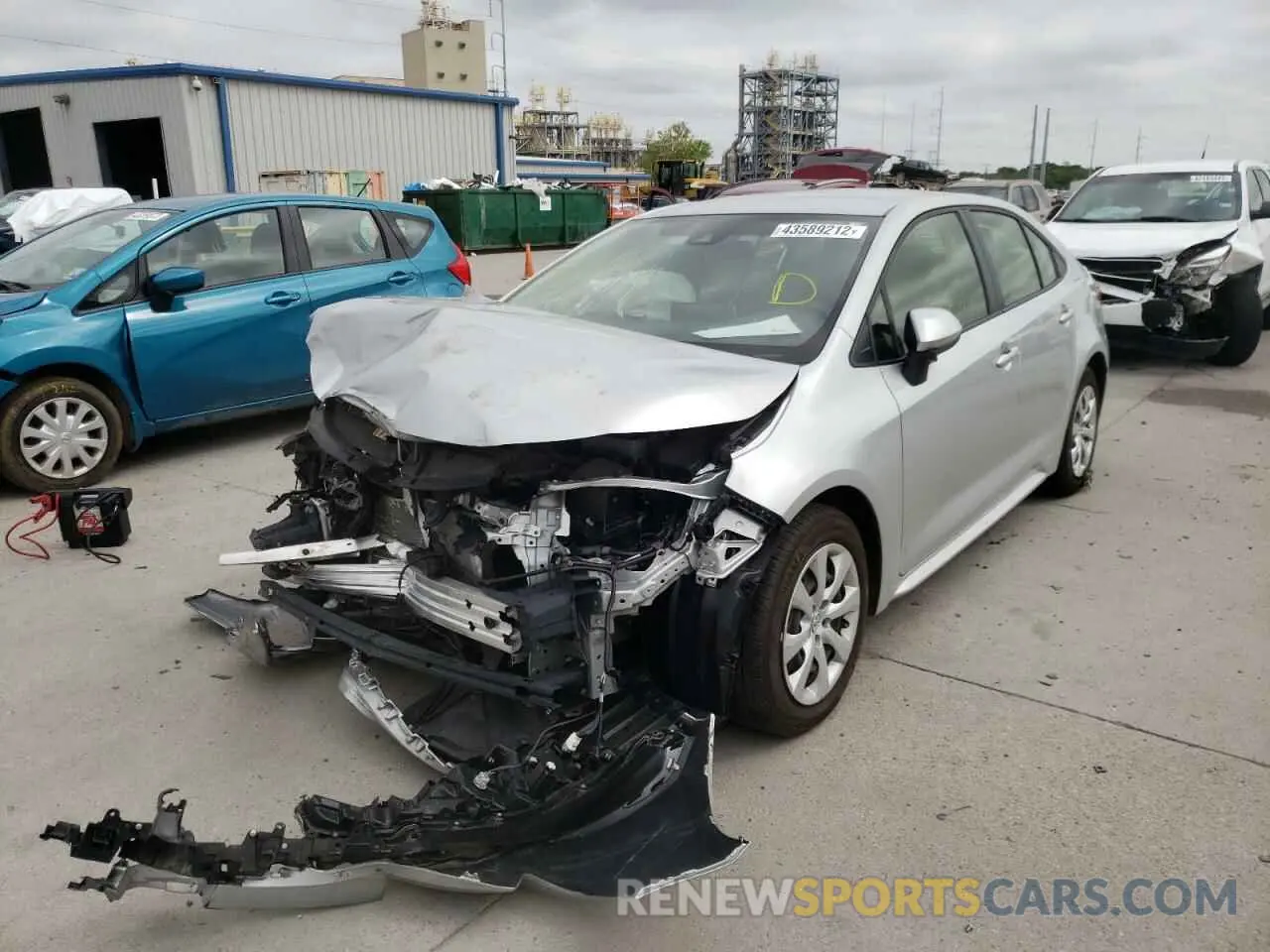 2 Фотография поврежденного автомобиля JTDEPMAE9MJ125596 TOYOTA COROLLA 2021