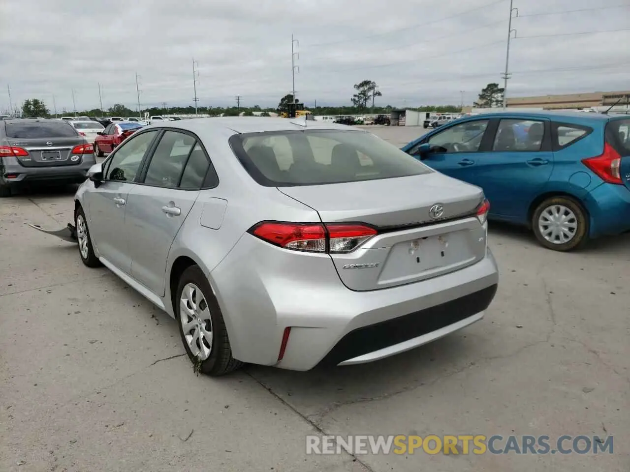 3 Фотография поврежденного автомобиля JTDEPMAE9MJ125596 TOYOTA COROLLA 2021
