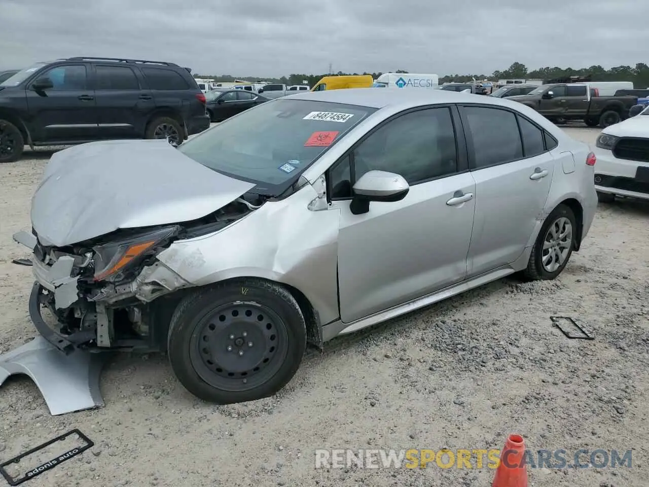 1 Photograph of a damaged car JTDEPMAE9MJ156654 TOYOTA COROLLA 2021
