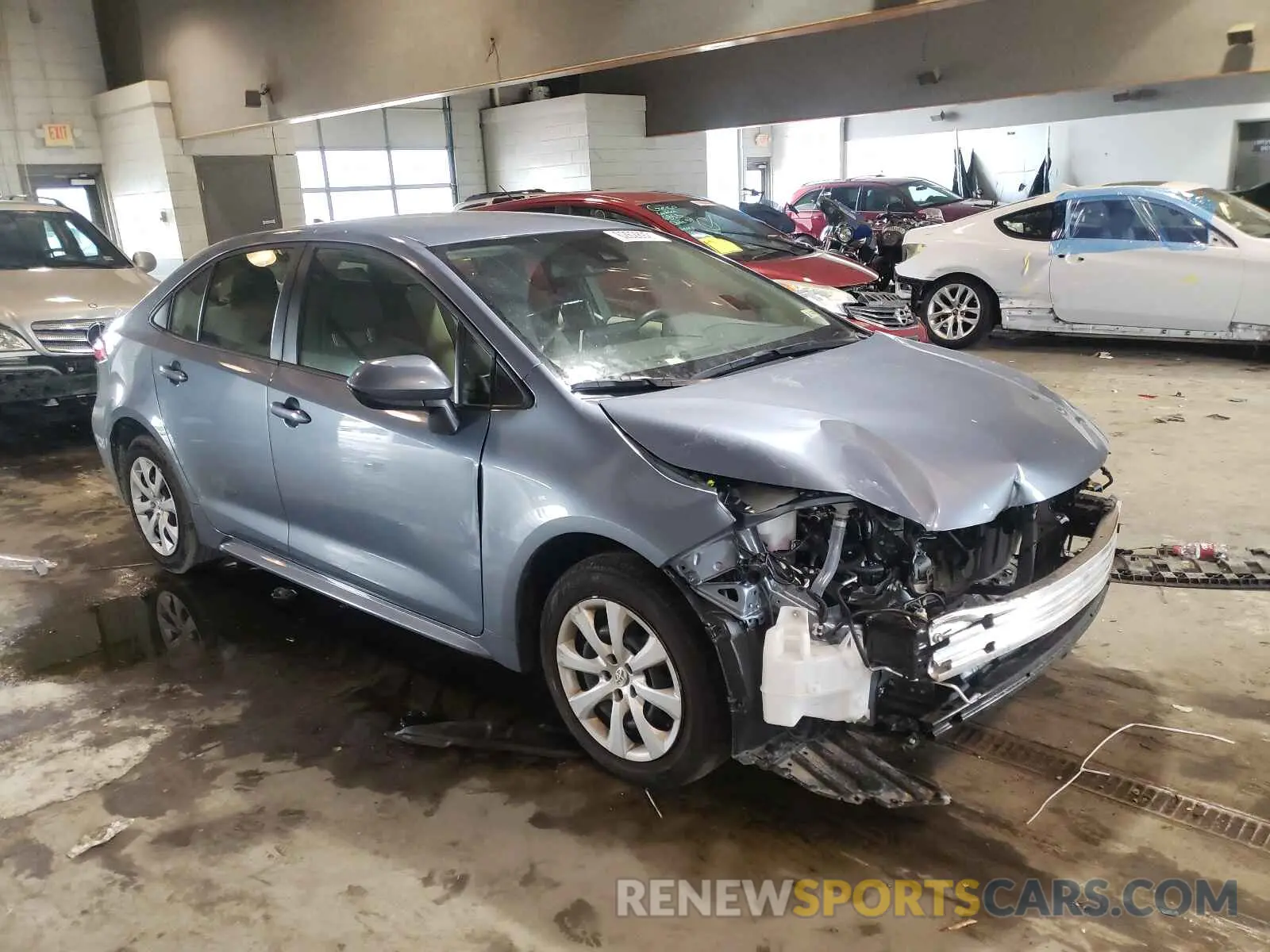 1 Photograph of a damaged car JTDEPMAE9MJ163698 TOYOTA COROLLA 2021