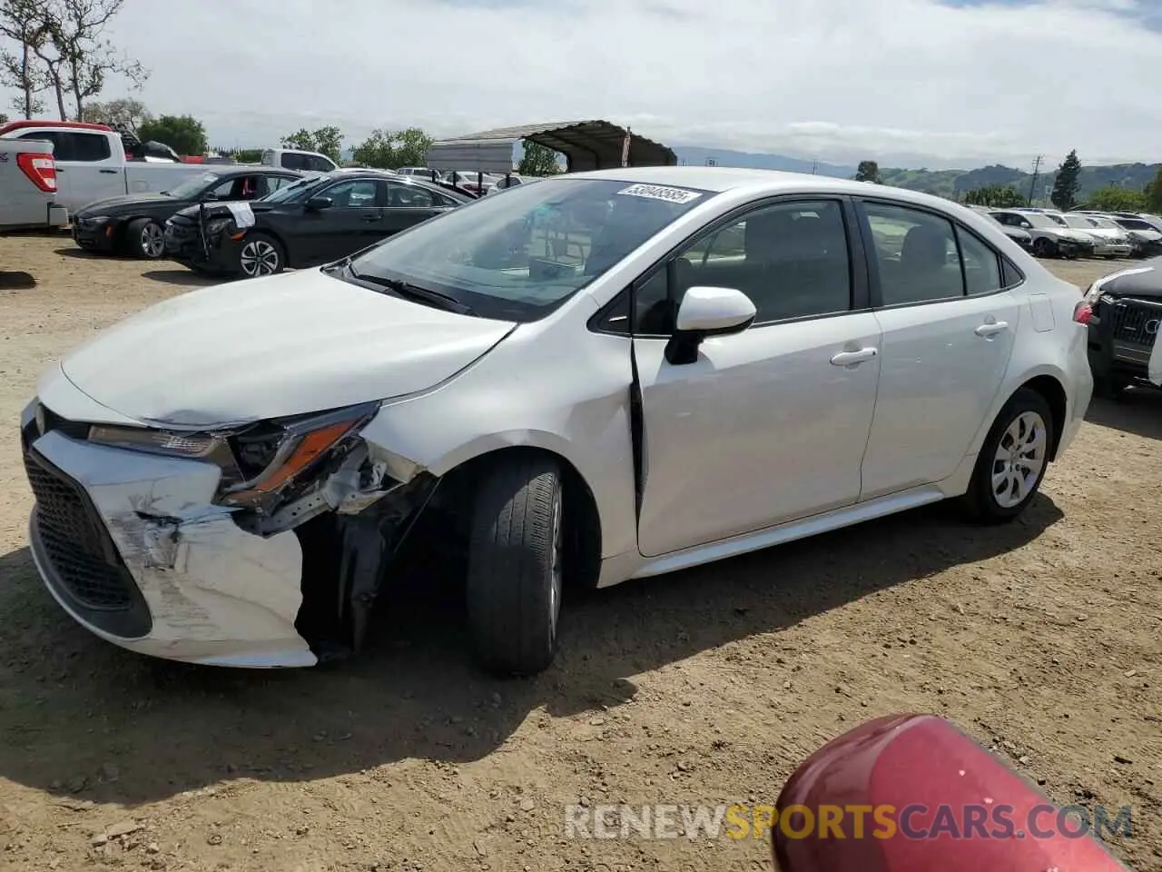 1 Photograph of a damaged car JTDEPMAE9MJ168626 TOYOTA COROLLA 2021