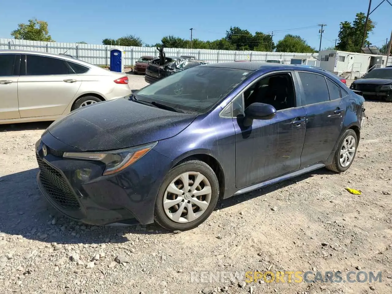 1 Photograph of a damaged car JTDEPMAEXMJ145288 TOYOTA COROLLA 2021