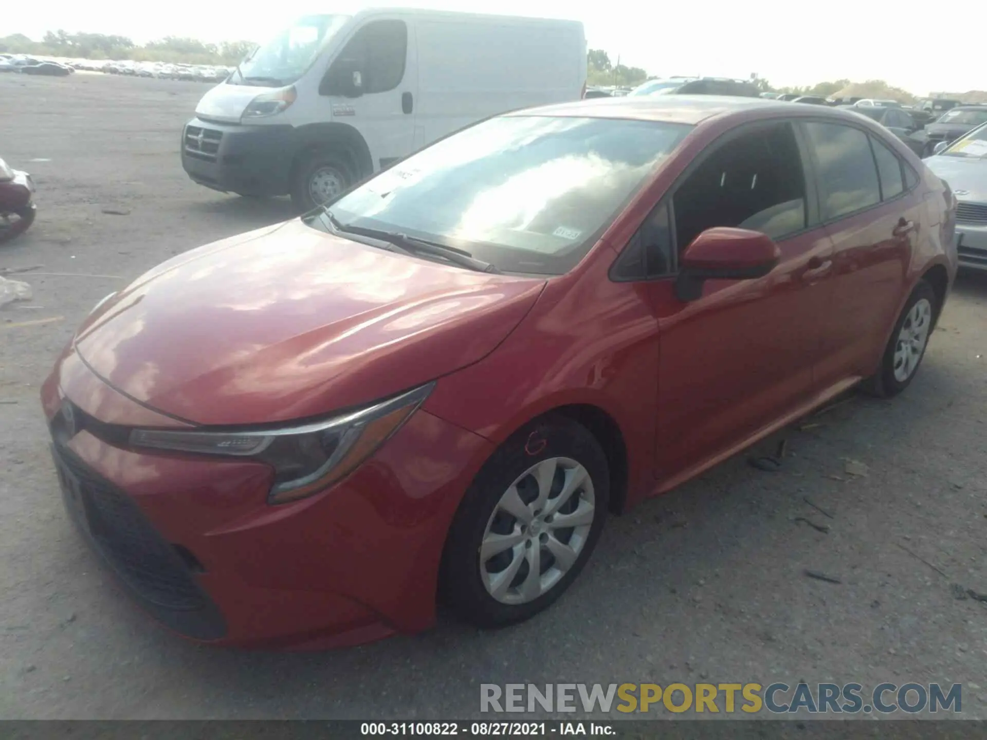 2 Photograph of a damaged car JTDEPMAEXMJ148434 TOYOTA COROLLA 2021