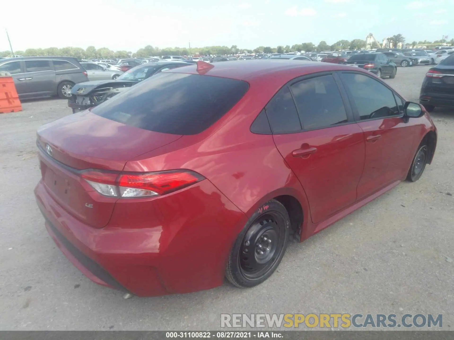 4 Photograph of a damaged car JTDEPMAEXMJ148434 TOYOTA COROLLA 2021