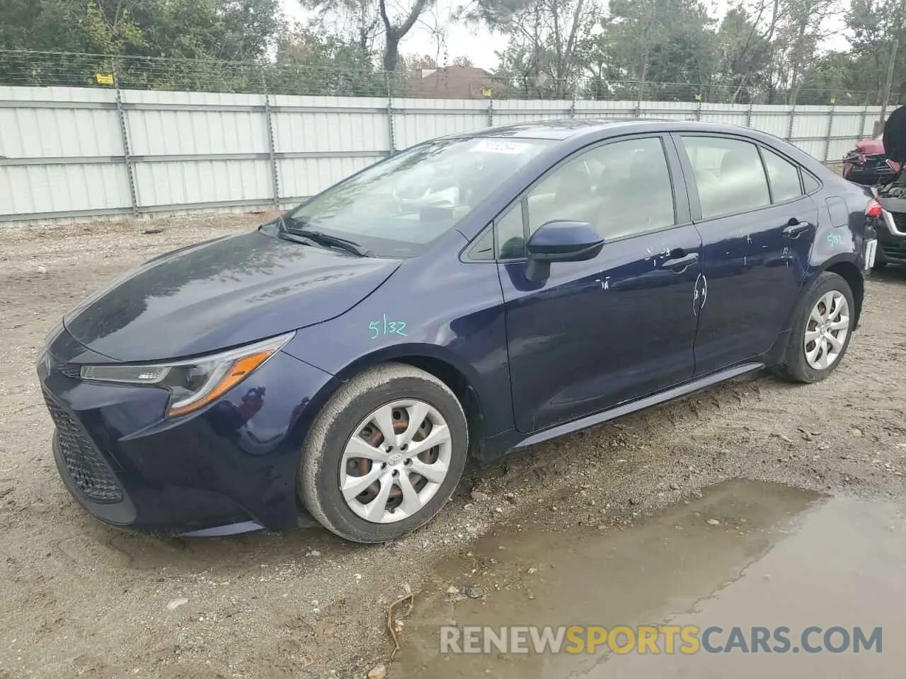 1 Photograph of a damaged car JTDEPMAEXMJ168389 TOYOTA COROLLA 2021