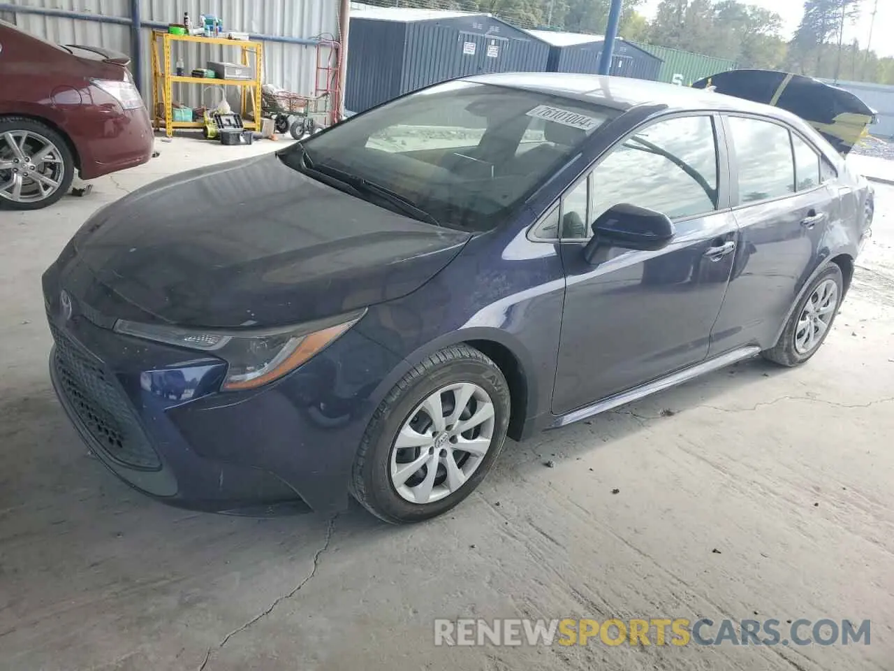 1 Photograph of a damaged car JTDEPMAEXMJ179960 TOYOTA COROLLA 2021