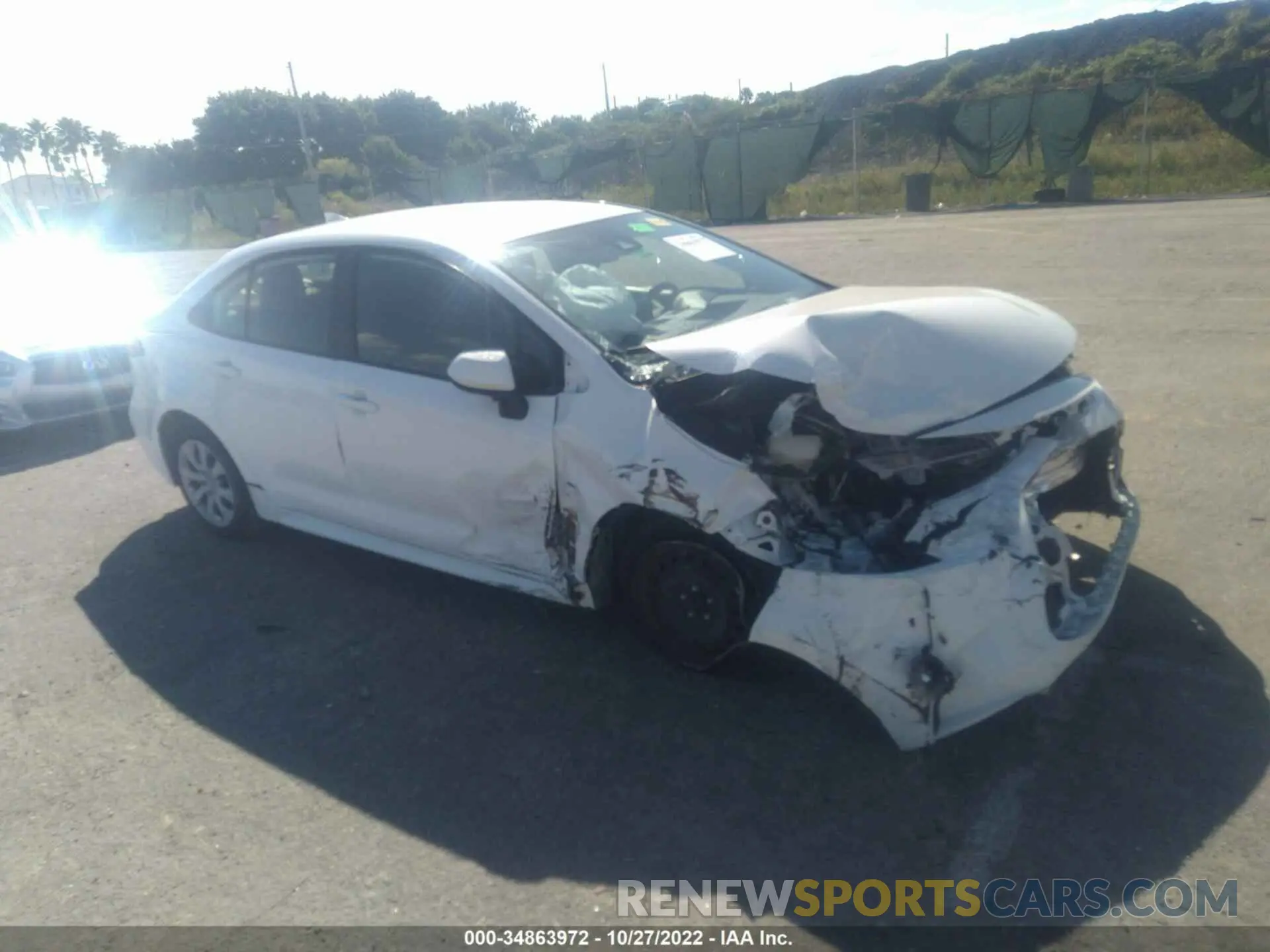 1 Photograph of a damaged car JTDEPMAEXMJ184544 TOYOTA COROLLA 2021