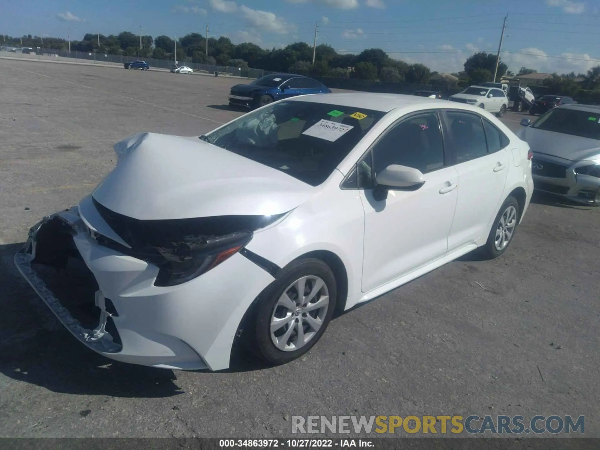 2 Photograph of a damaged car JTDEPMAEXMJ184544 TOYOTA COROLLA 2021