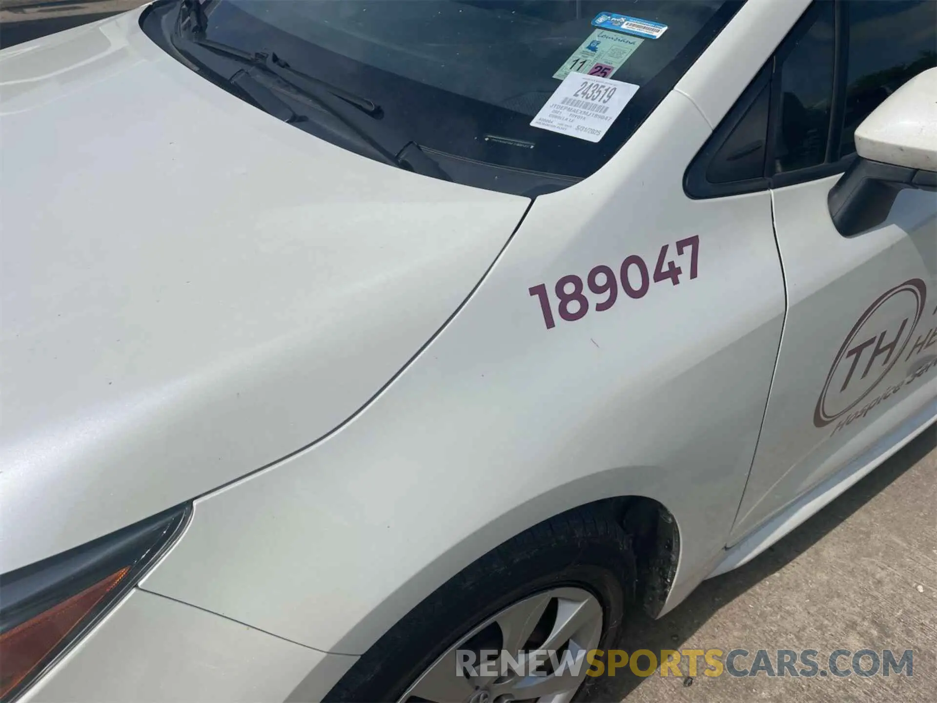 8 Photograph of a damaged car JTDEPMAEXMJ189047 TOYOTA COROLLA 2021