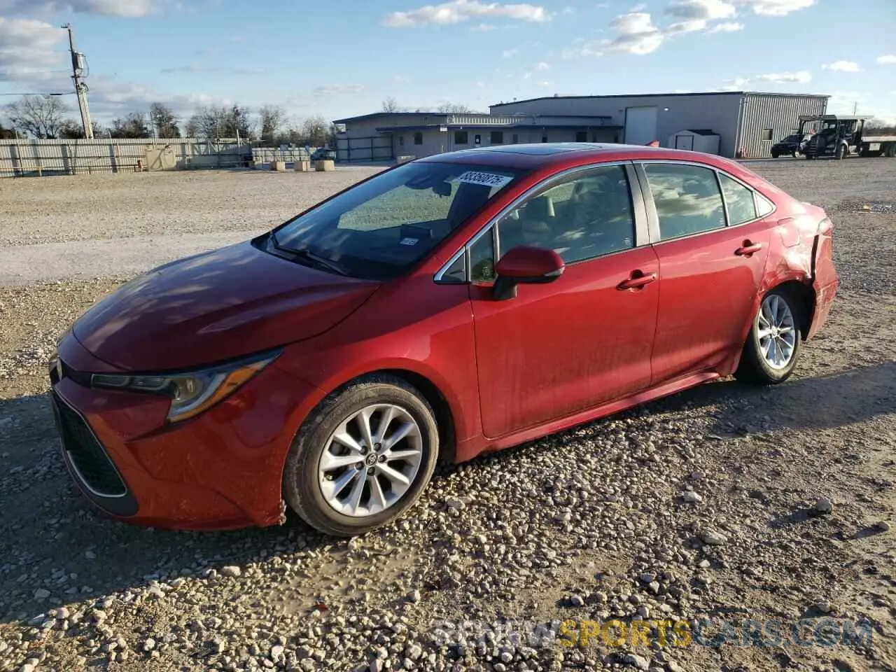 1 Photograph of a damaged car JTDFPMAE5MJ182348 TOYOTA COROLLA 2021