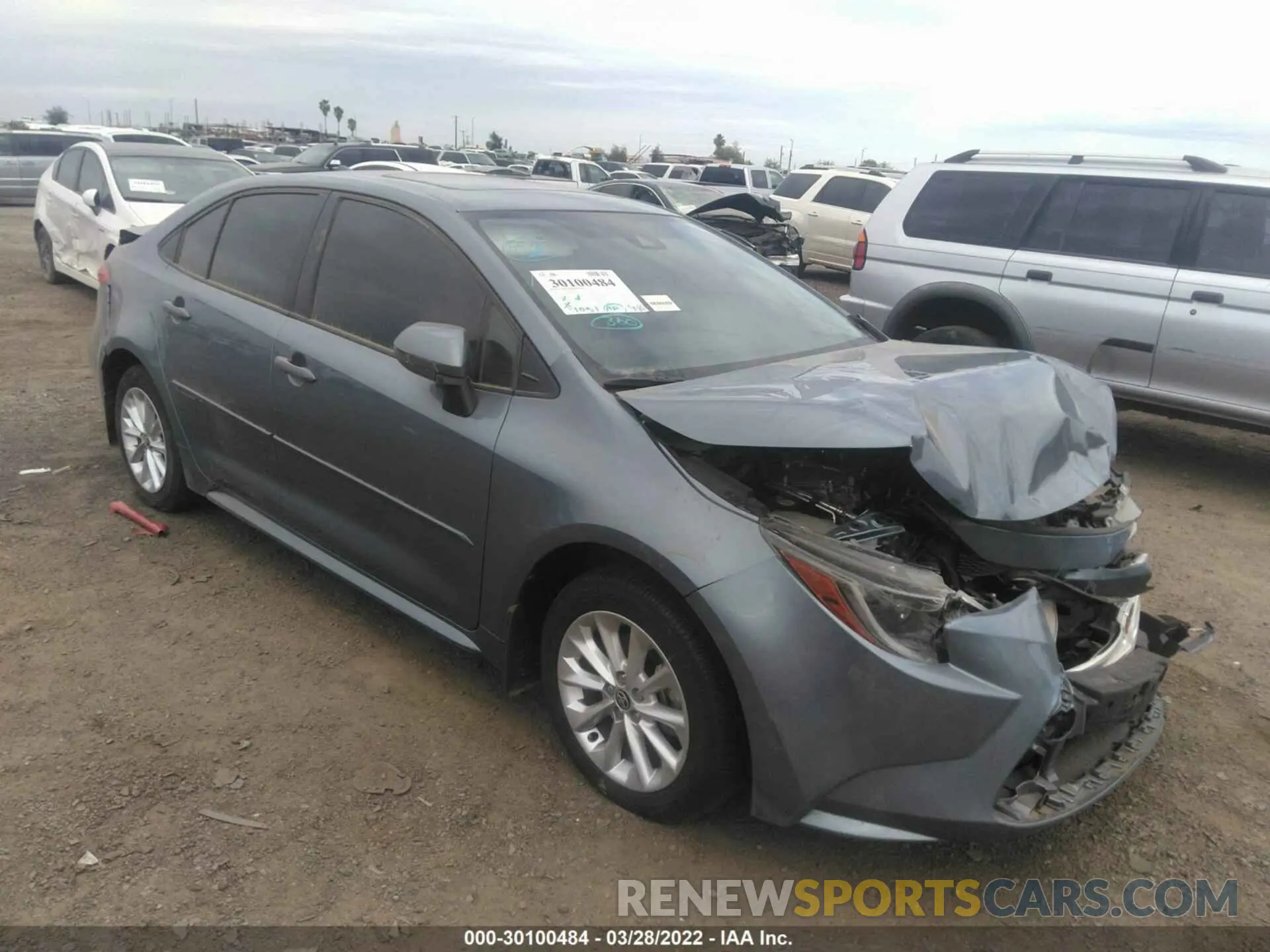 1 Photograph of a damaged car JTDHPMAE2MJ122214 TOYOTA COROLLA 2021