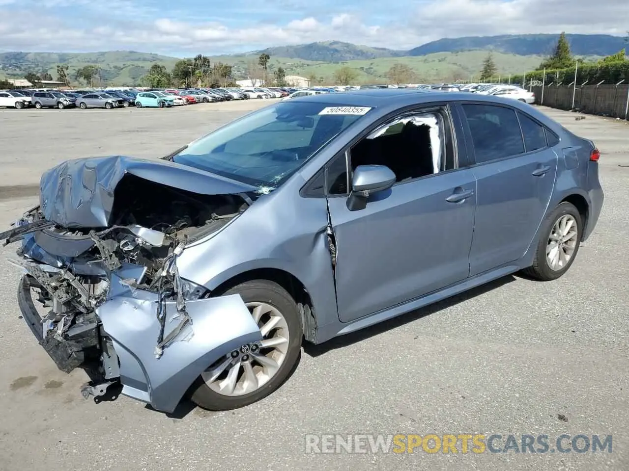 1 Photograph of a damaged car JTDHPMAE8MJ125196 TOYOTA COROLLA 2021