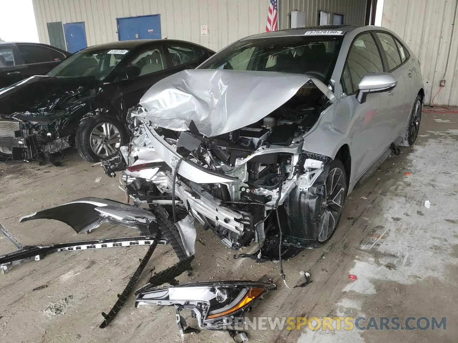 2 Photograph of a damaged car JTDP4MCE1MJ053811 TOYOTA COROLLA 2021