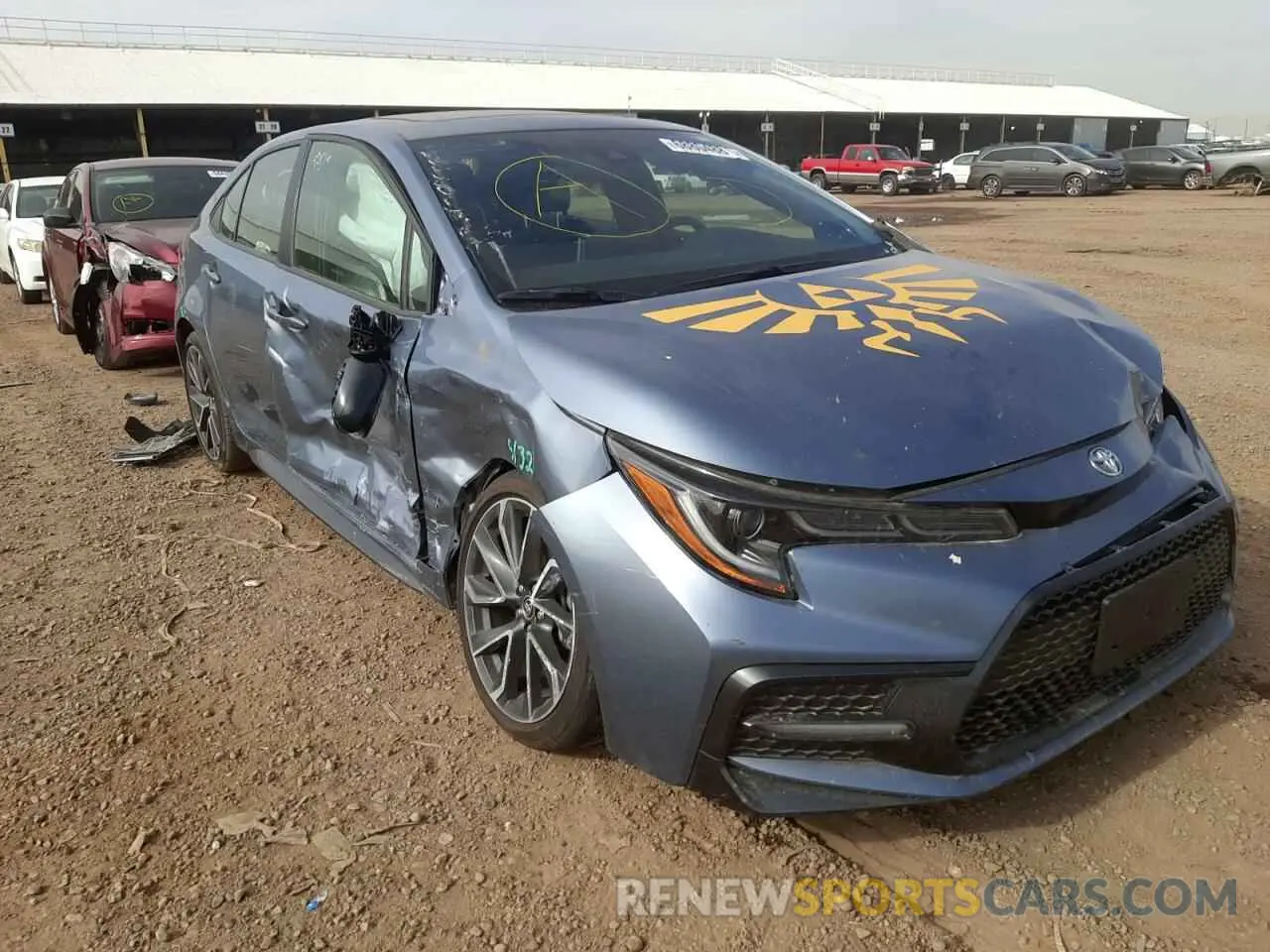 1 Photograph of a damaged car JTDP4MCE5MJ064729 TOYOTA COROLLA 2021