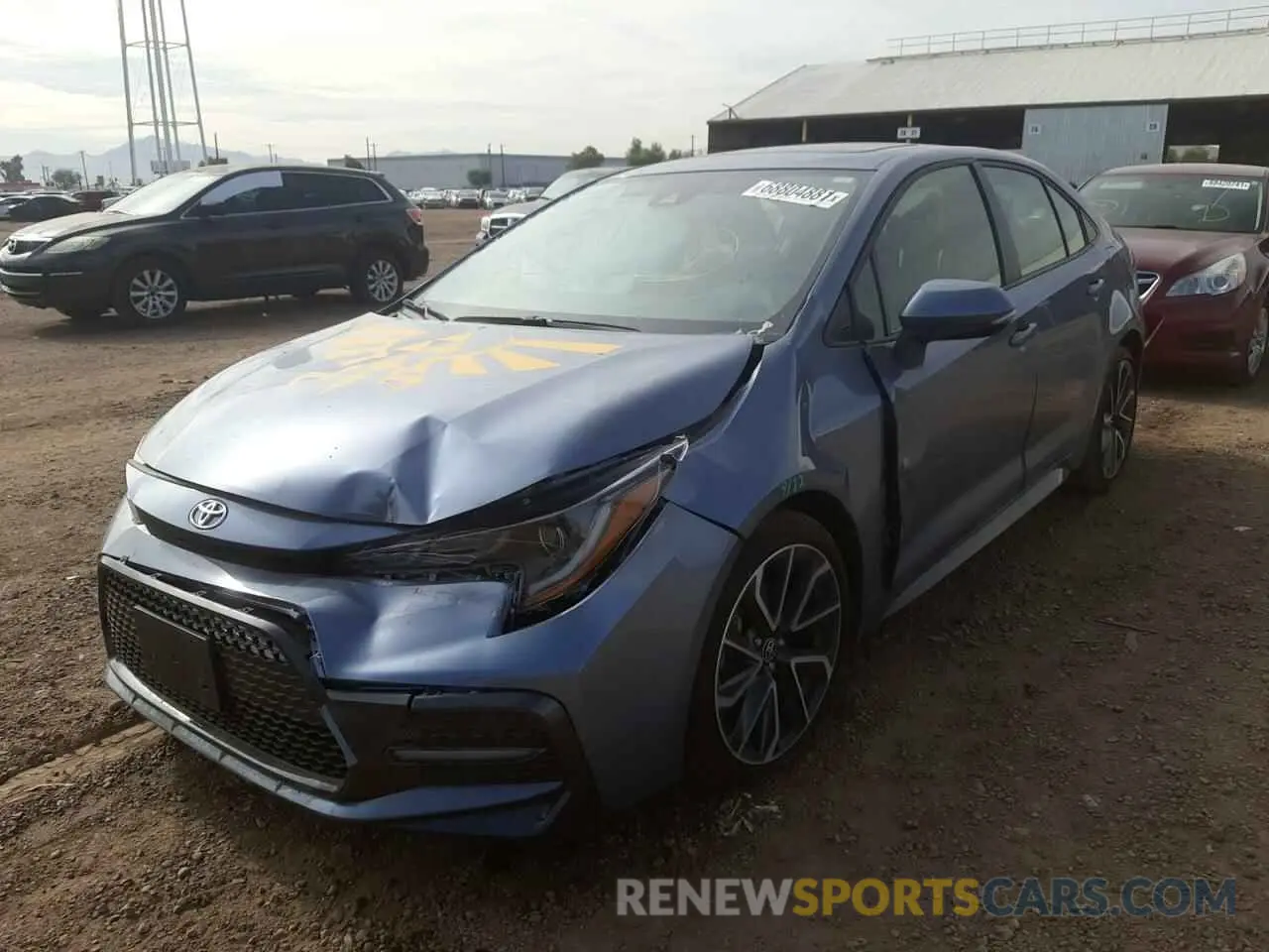 2 Photograph of a damaged car JTDP4MCE5MJ064729 TOYOTA COROLLA 2021