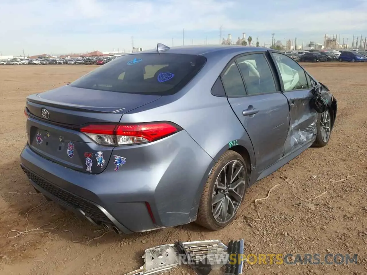 4 Photograph of a damaged car JTDP4MCE5MJ064729 TOYOTA COROLLA 2021