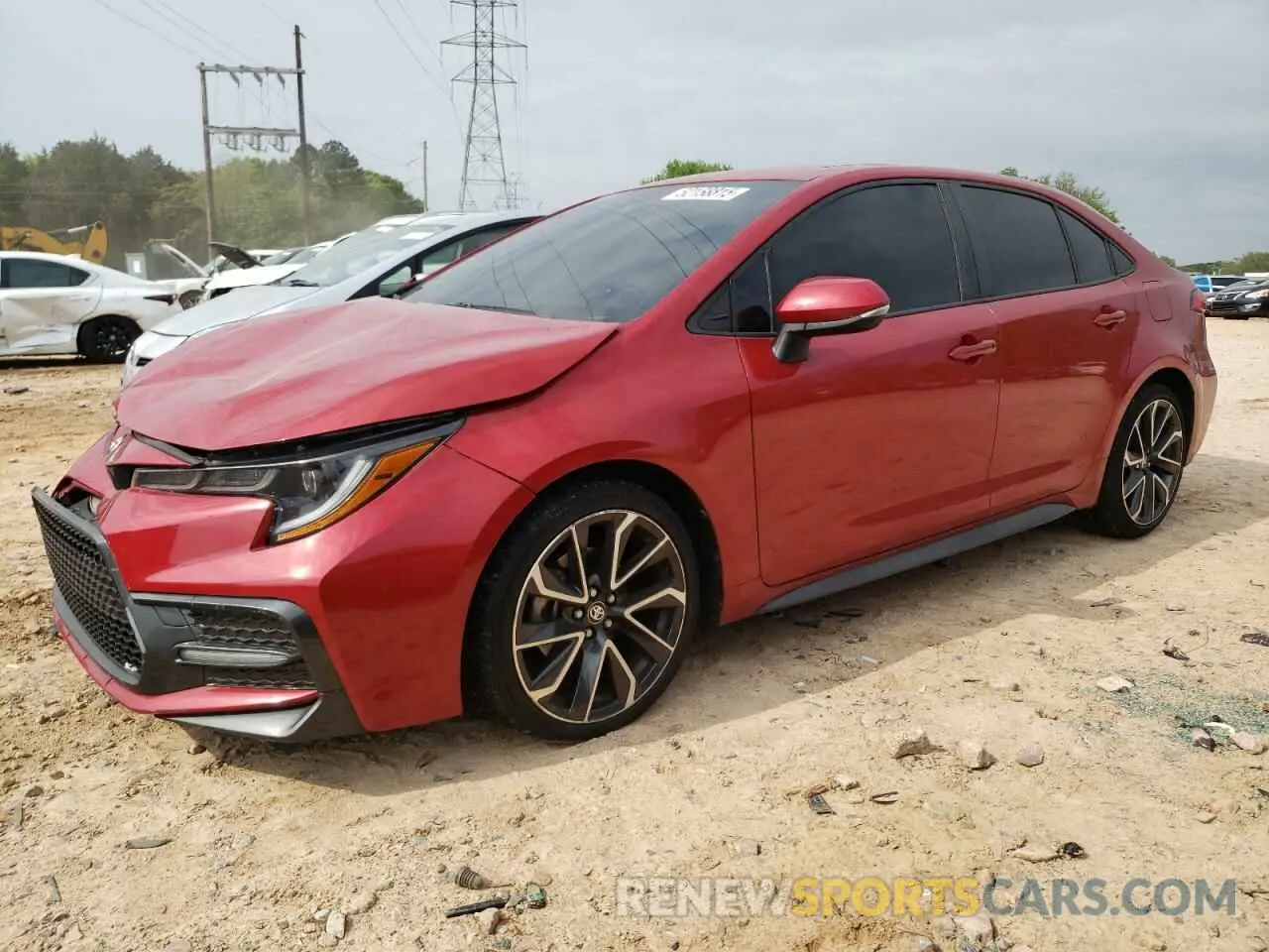 1 Photograph of a damaged car JTDP4MCE8MJ074476 TOYOTA COROLLA 2021