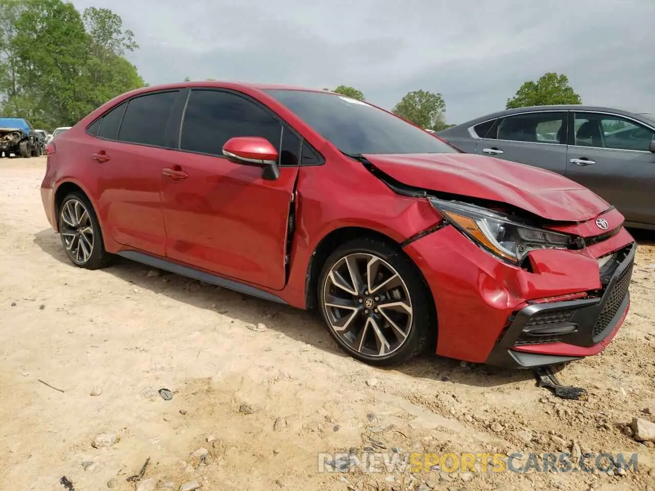 4 Photograph of a damaged car JTDP4MCE8MJ074476 TOYOTA COROLLA 2021