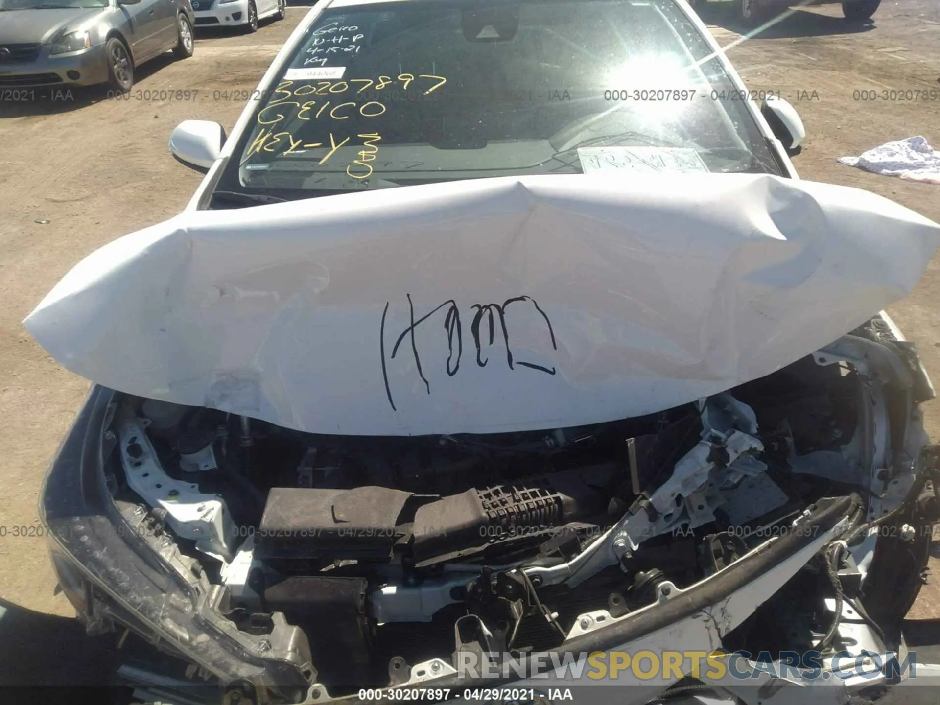 10 Photograph of a damaged car JTDP4MCE9MJ056472 TOYOTA COROLLA 2021