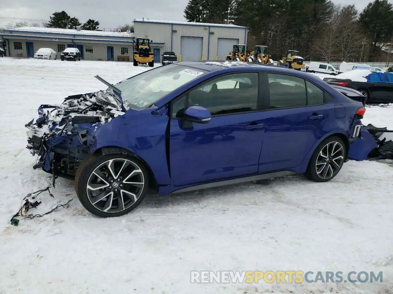 1 Photograph of a damaged car JTDP4MCE9MJ069173 TOYOTA COROLLA 2021