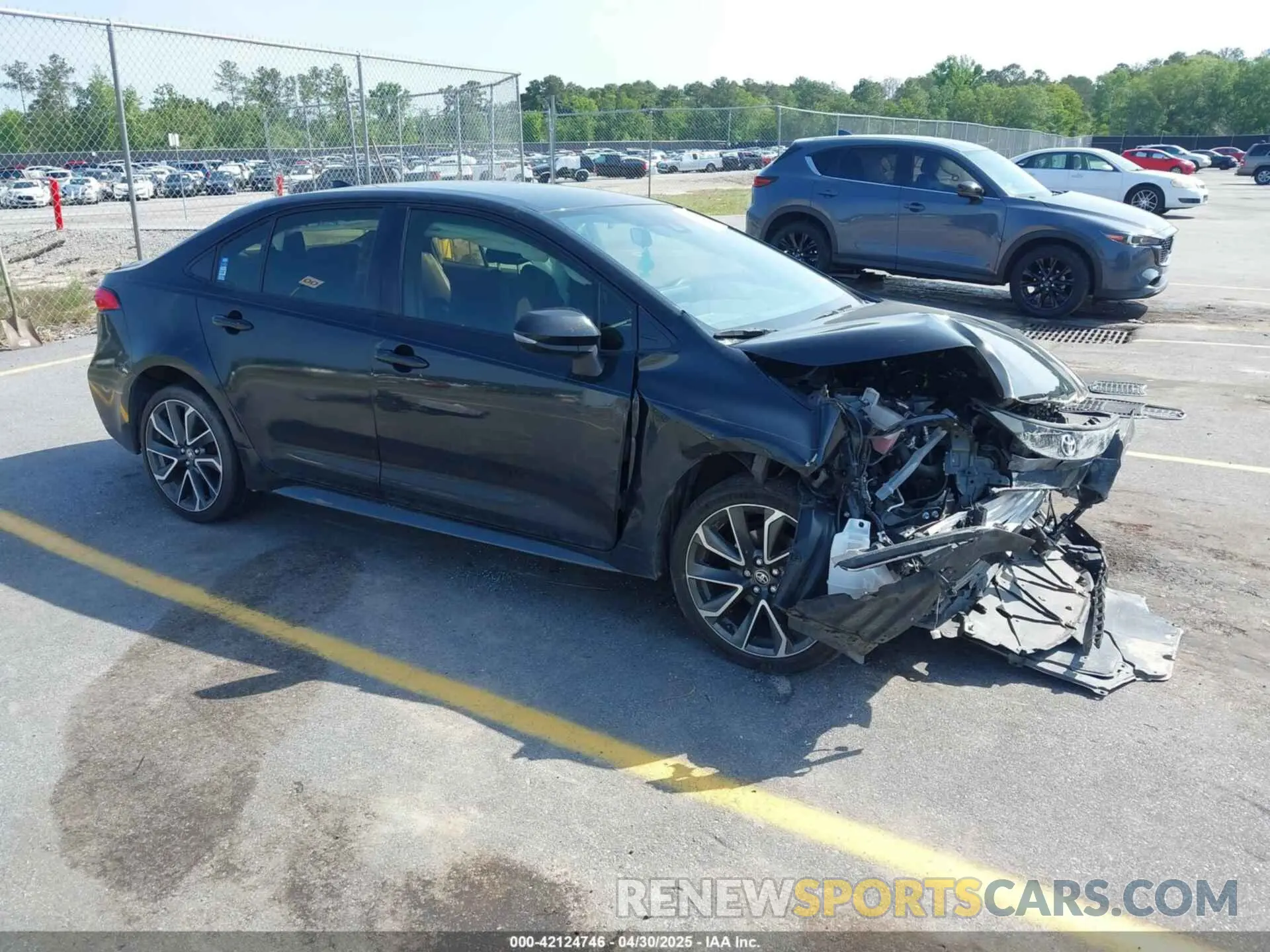 1 Photograph of a damaged car JTDS4MCE2MJ057442 TOYOTA COROLLA 2021