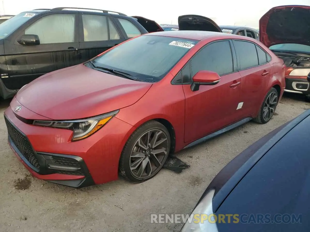 1 Photograph of a damaged car JTDS4MCE3MJ055988 TOYOTA COROLLA 2021