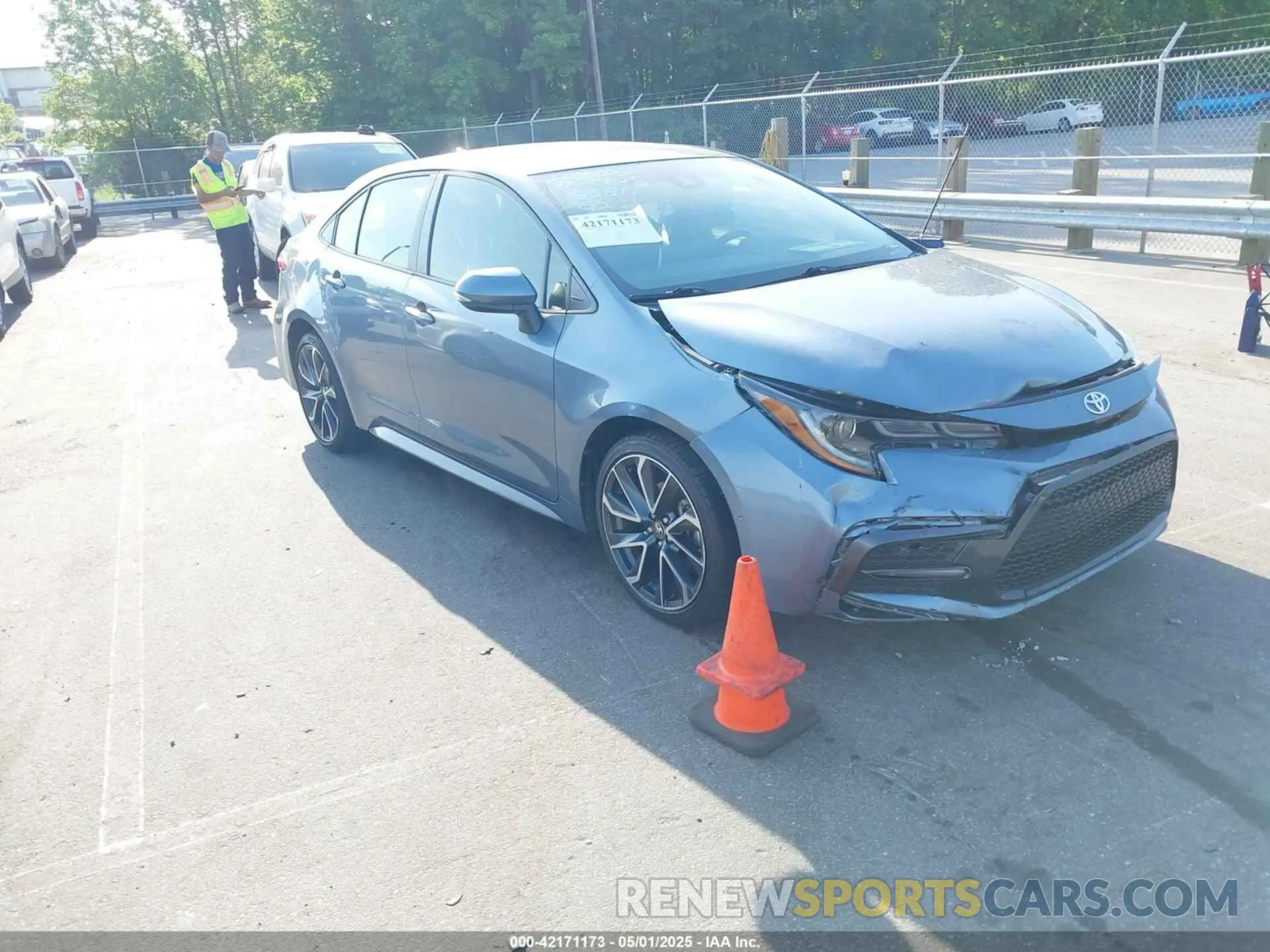 1 Photograph of a damaged car JTDS4MCE4MJ056681 TOYOTA COROLLA 2021